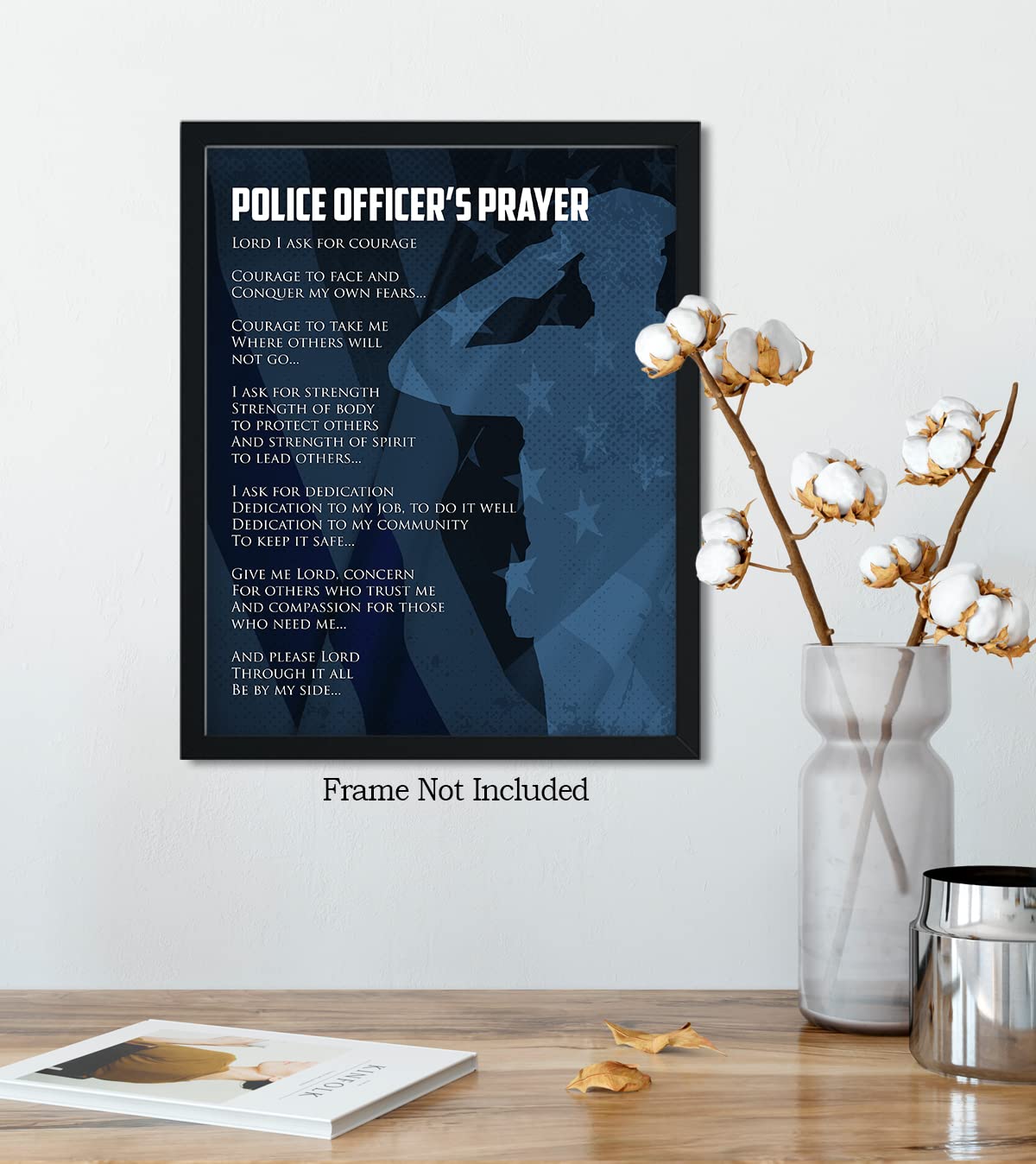 Police Prayer Wall Art - Law Enforcement Prints - Police Officer Gifts - Police Academy Graduation - Police Officer Wall Decor -