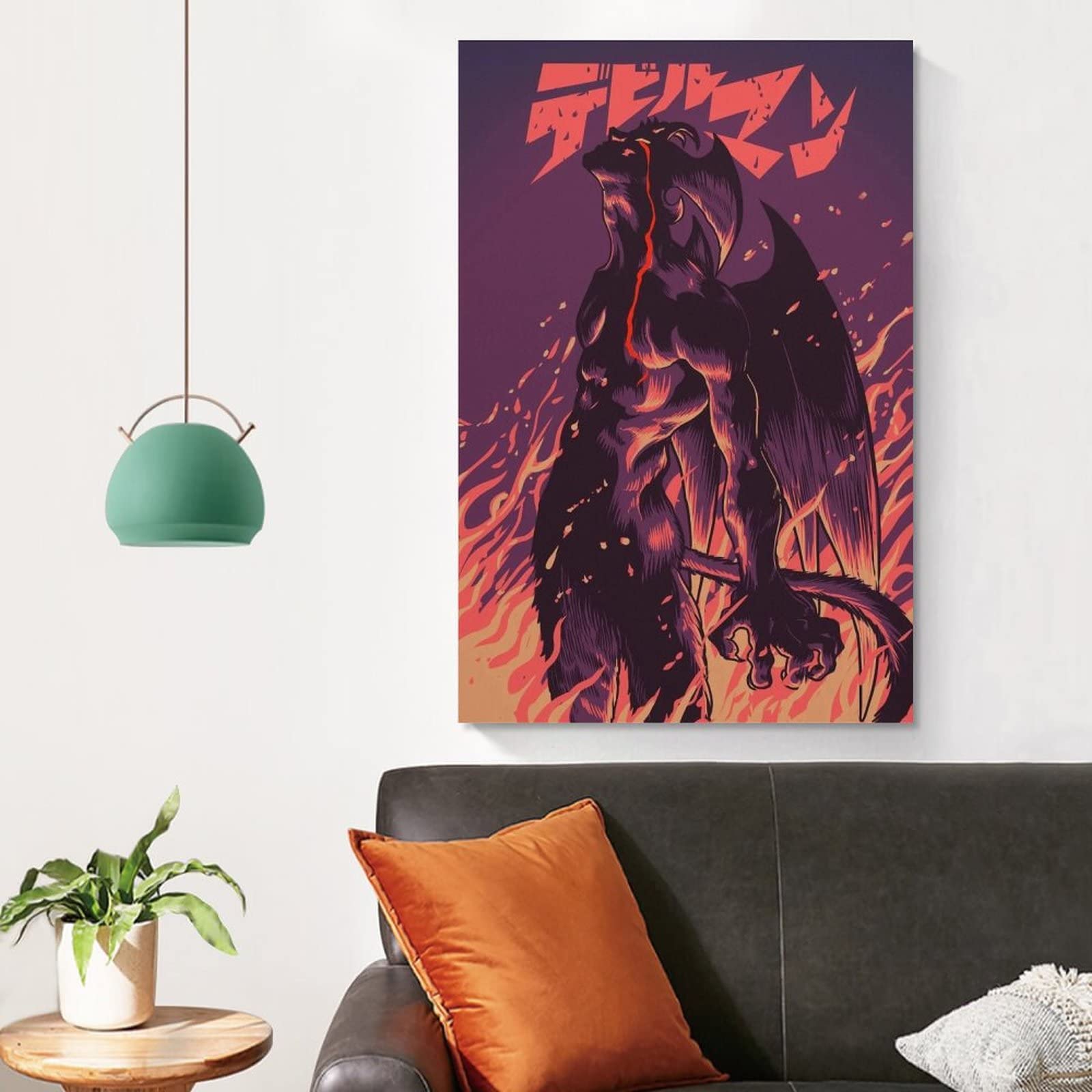 Sipman Devilman Crybaby Canvas Print Home Decorations Posters For Room Aesthetic Wall Art Poster Unframe 12X18Inch(30X45Cm)