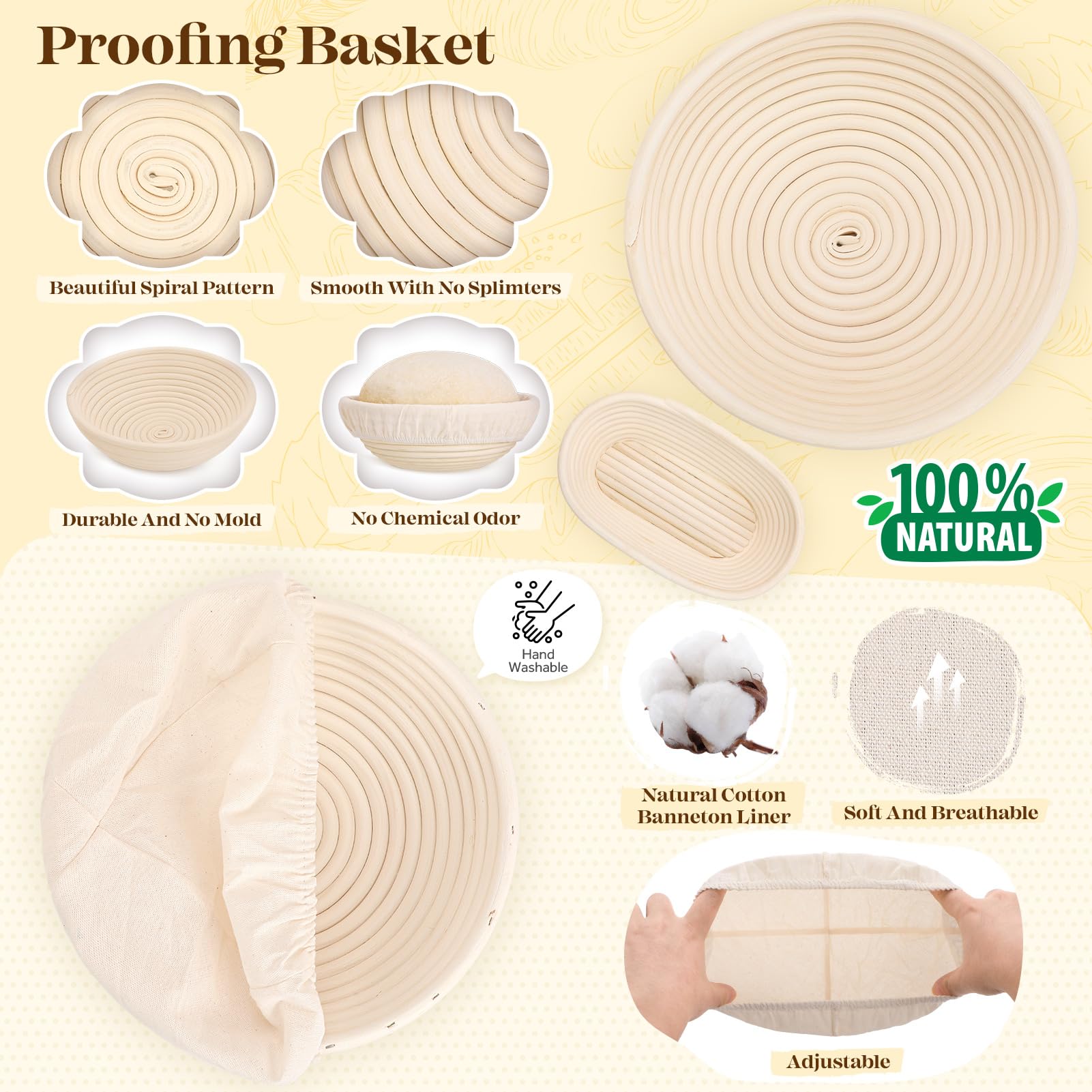 Sourdough Starter Kit, Sourdough Bread Baking Supplies, Bread Proofing Basket, Bread Making Tools, Bread Making Kit, Sourdough P