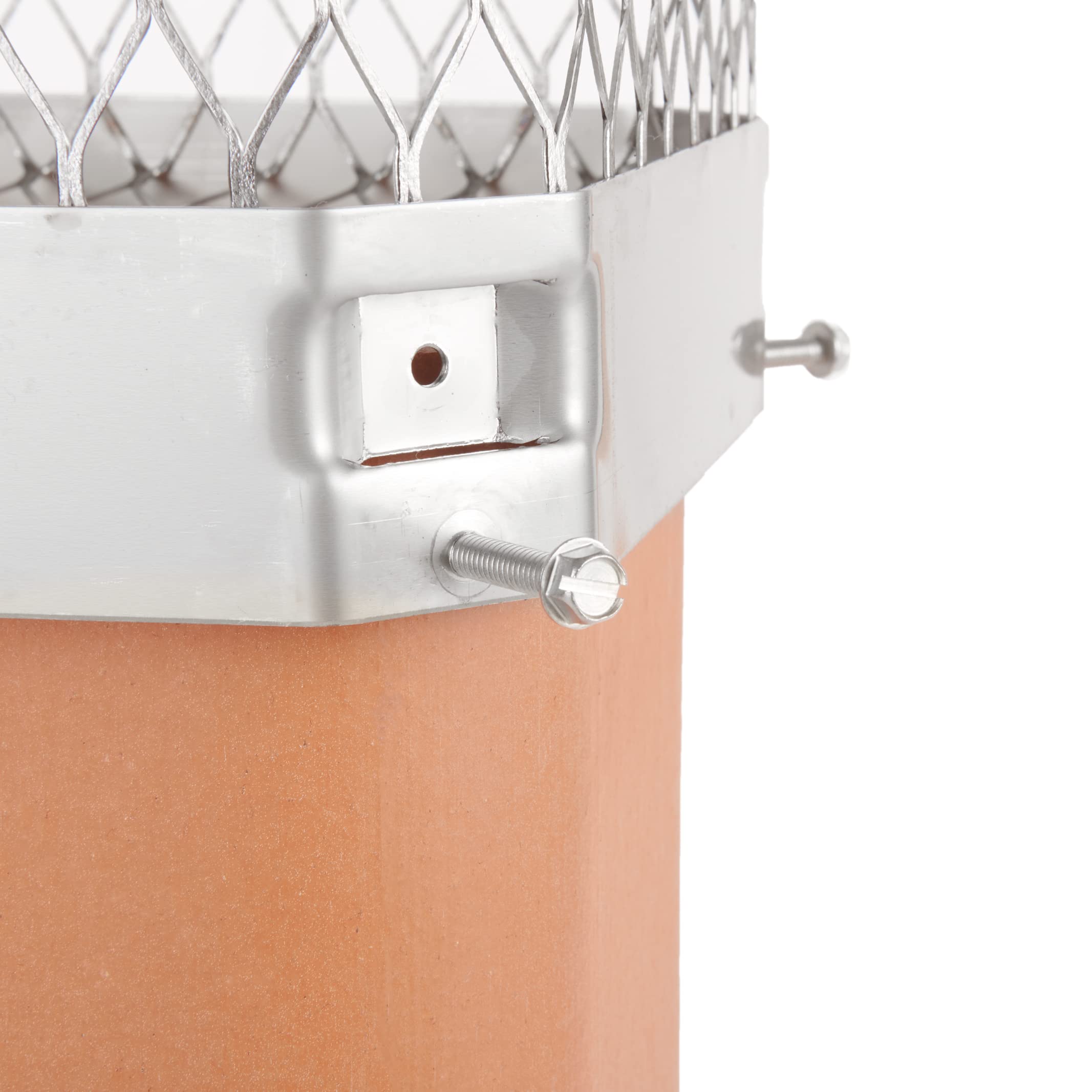 Hy-C Stainless Steel Chimney Cap - Hy-Guard Hgss99 Bolt-On Chimney Cover, Chimney Flue Cover To Fit On Existing Flue Tiles, Chim