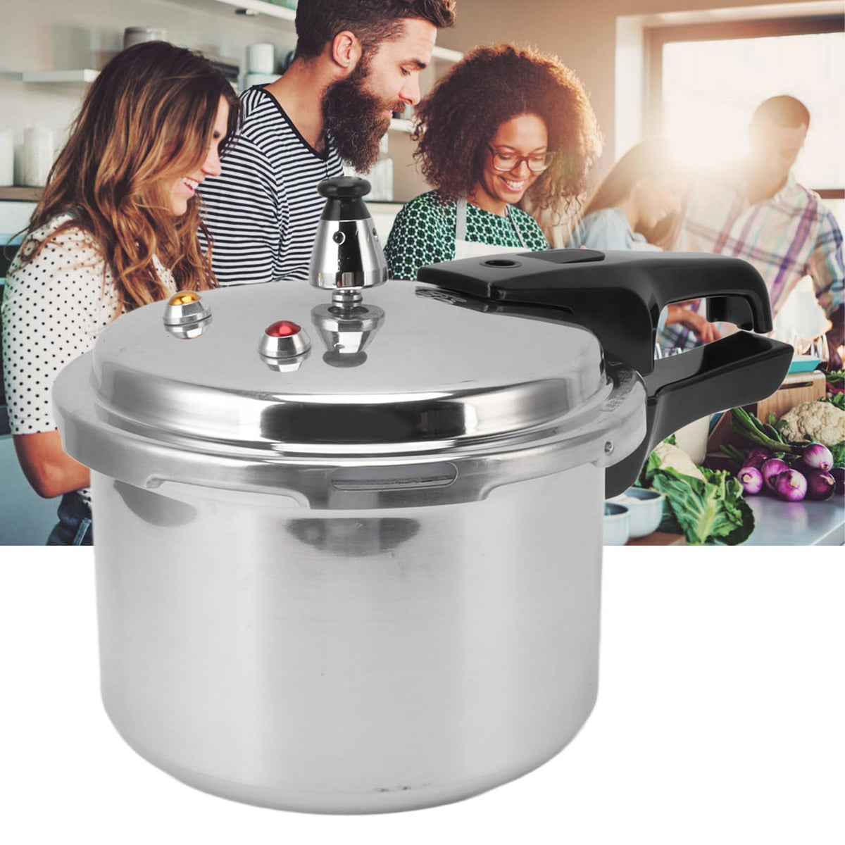 Pressure Cooker, 3 Liter Small Pressure Cooker, 3L Aluminium Alloy Pressure Cooker Cooking Mini Pressure Pot Pressure Canner for