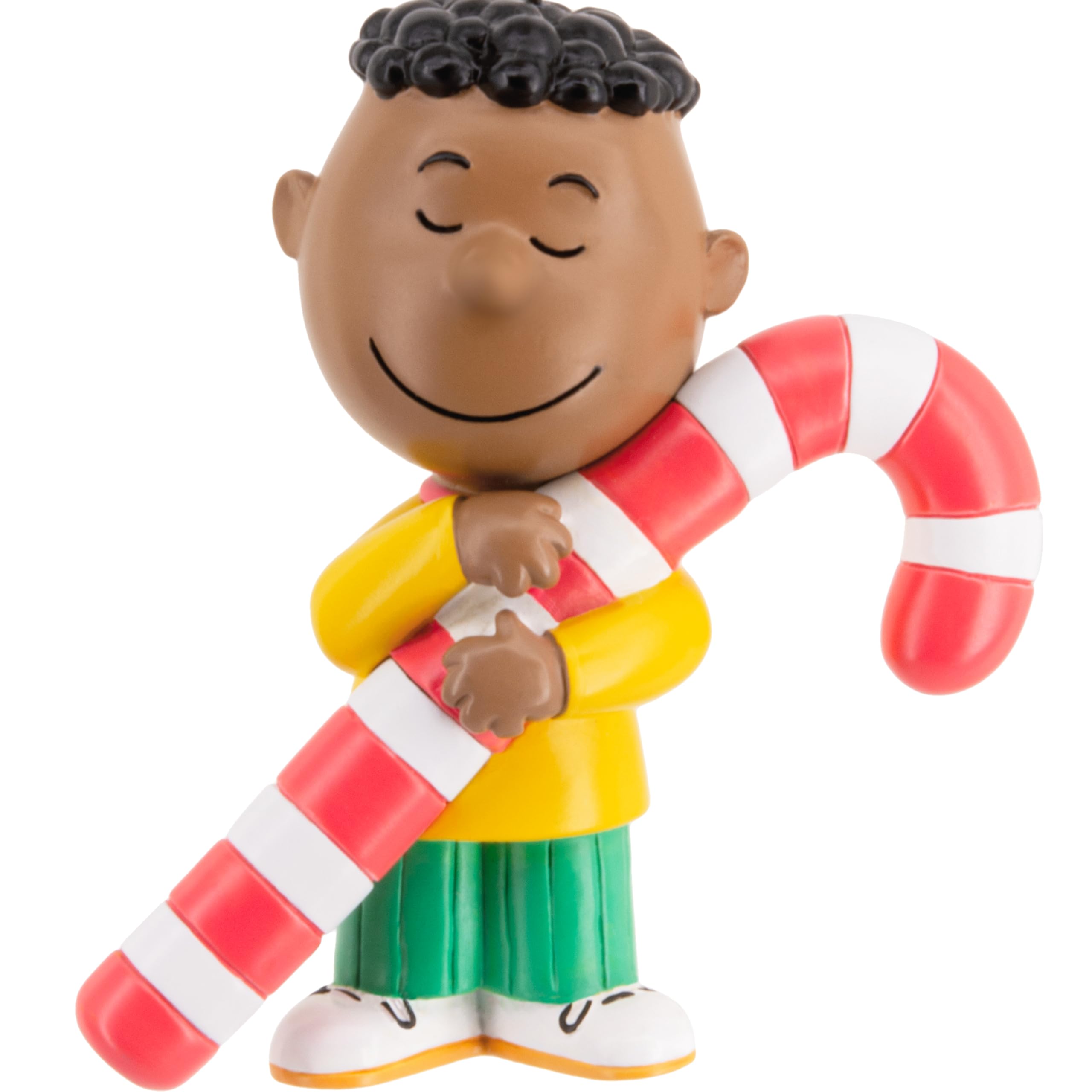 Hallmark Peanuts Franklin with Candy Cane Christmas Ornament, Gifts for Peanuts Fans