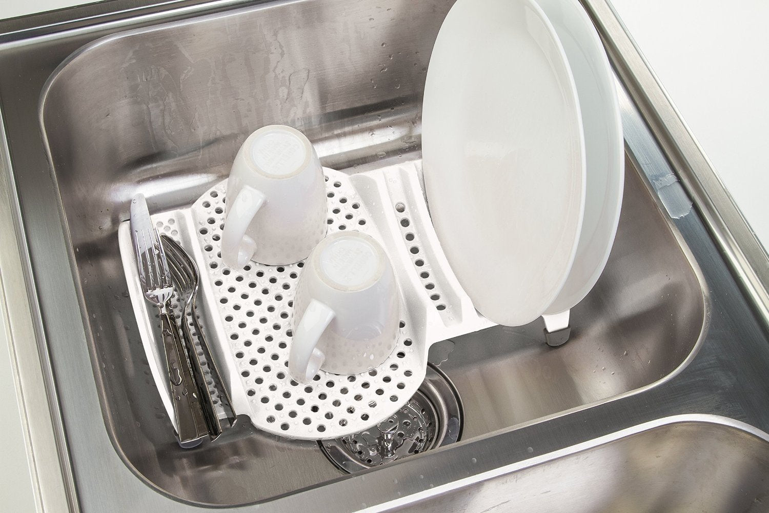 Prep Solutions By Progressive In-Sink Dish Drainer - White