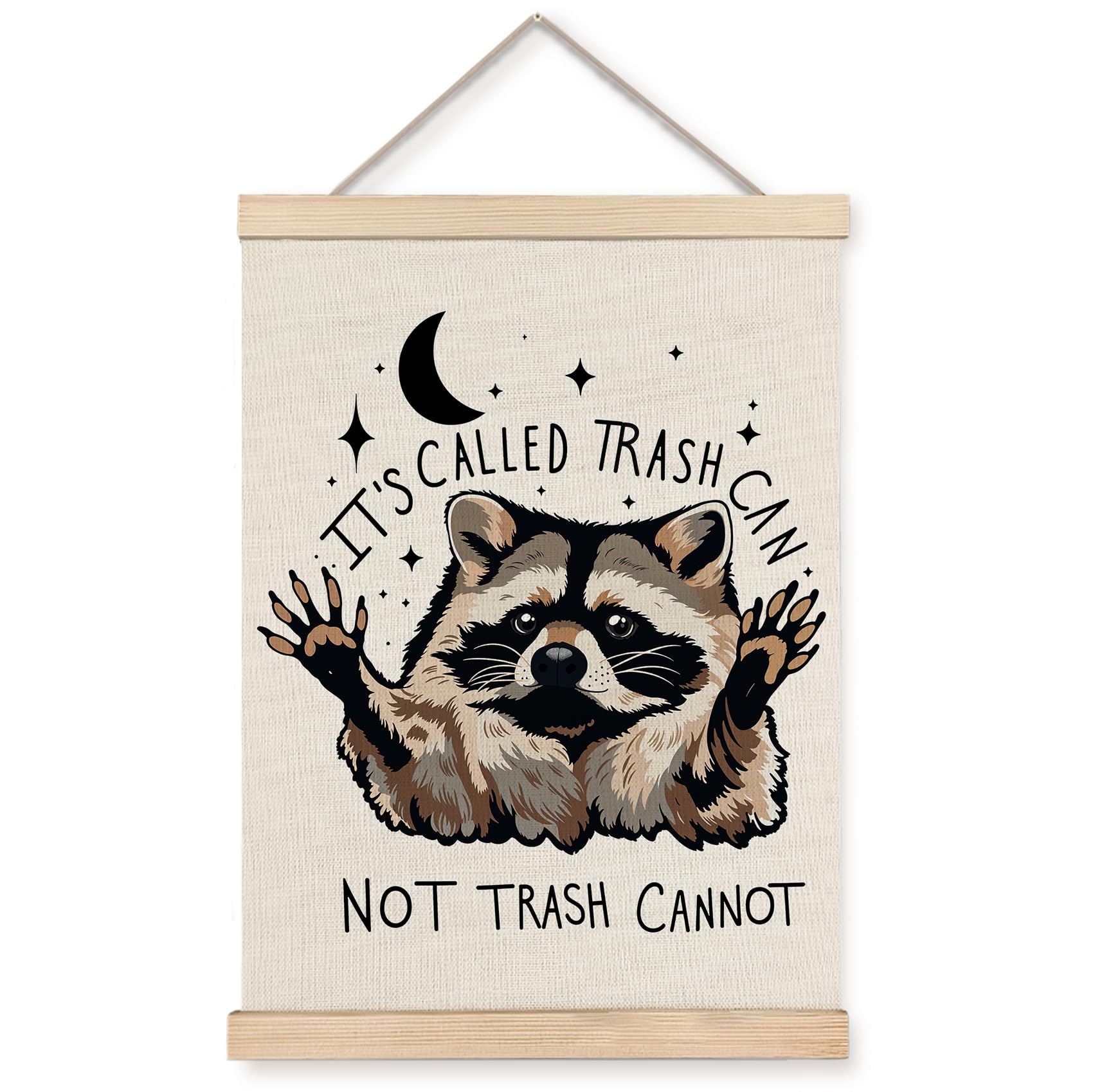 Foritho Funny Motivational Raccoon Poster Wall Art Framed, Gifts For Raccoon Lovers, ItS Called Trash Can Inspirational Trash P