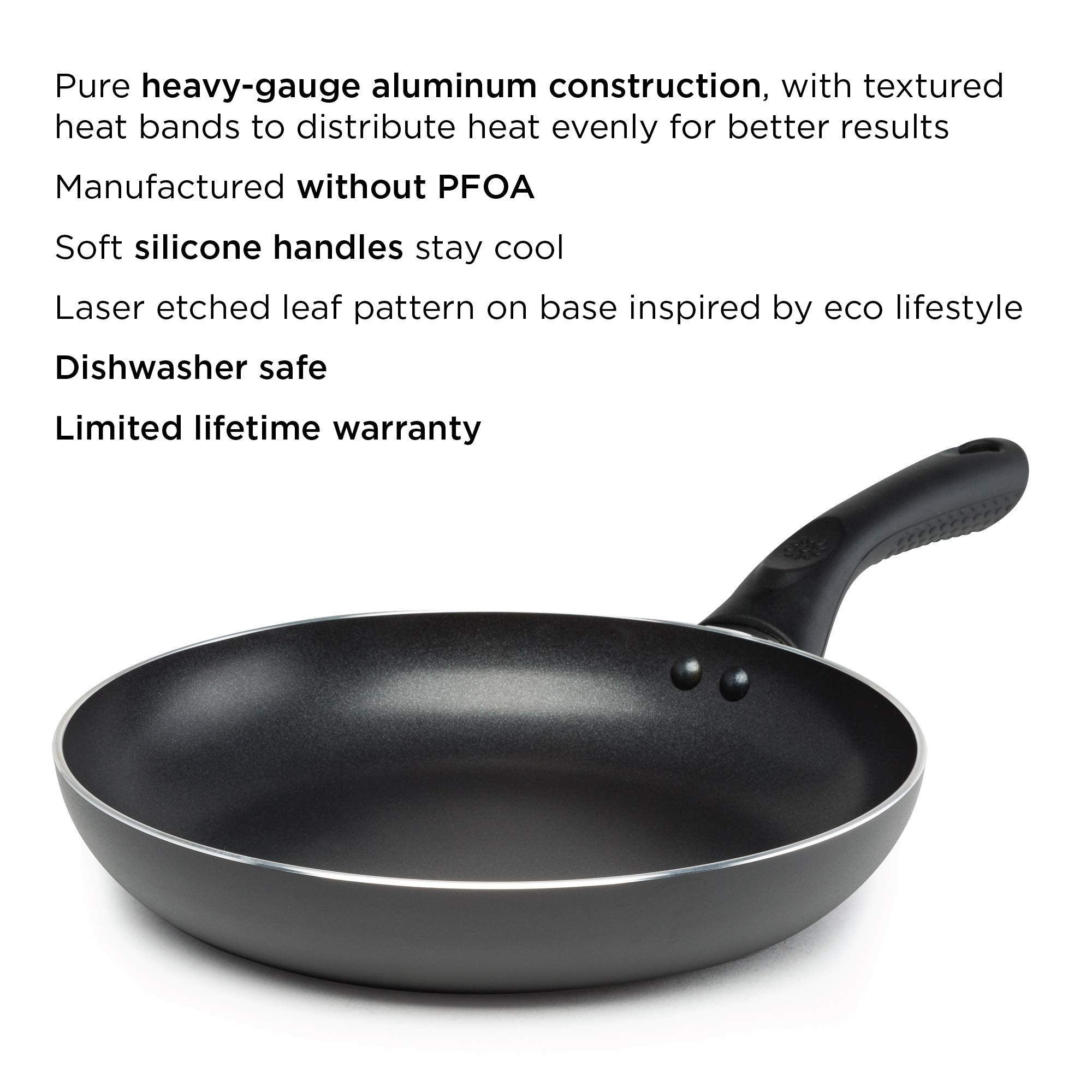 Ecolution Evbk-5124 Evolve Fry Pan, 9.5 Inch, Black