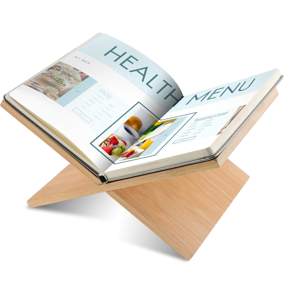 Geetery Book Stand Book Holder Book Stands For Display Reading Textbook Holder Open Book Display Stand For Open And Closed Books
