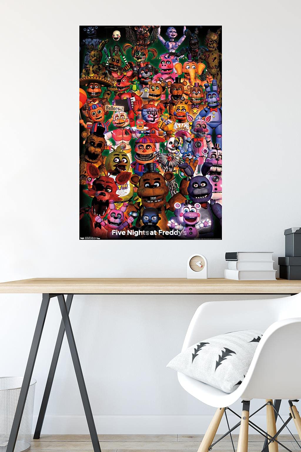Trends International Five Nights At Freddy'S - Ultimate Group Wall Poster, 22.375'' X 34'', Premium Unframed Version