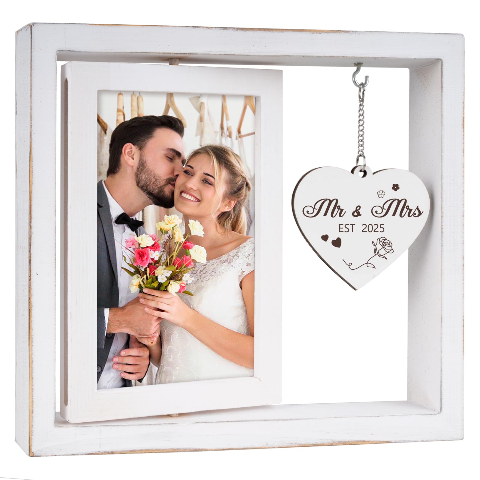 Apjielop Bridal Shower Gifts, Personalized Wedding Gifts for Couples 2025 Newlyweds, Mr and Mrs Gift, Bridal Shower Gift for Bri