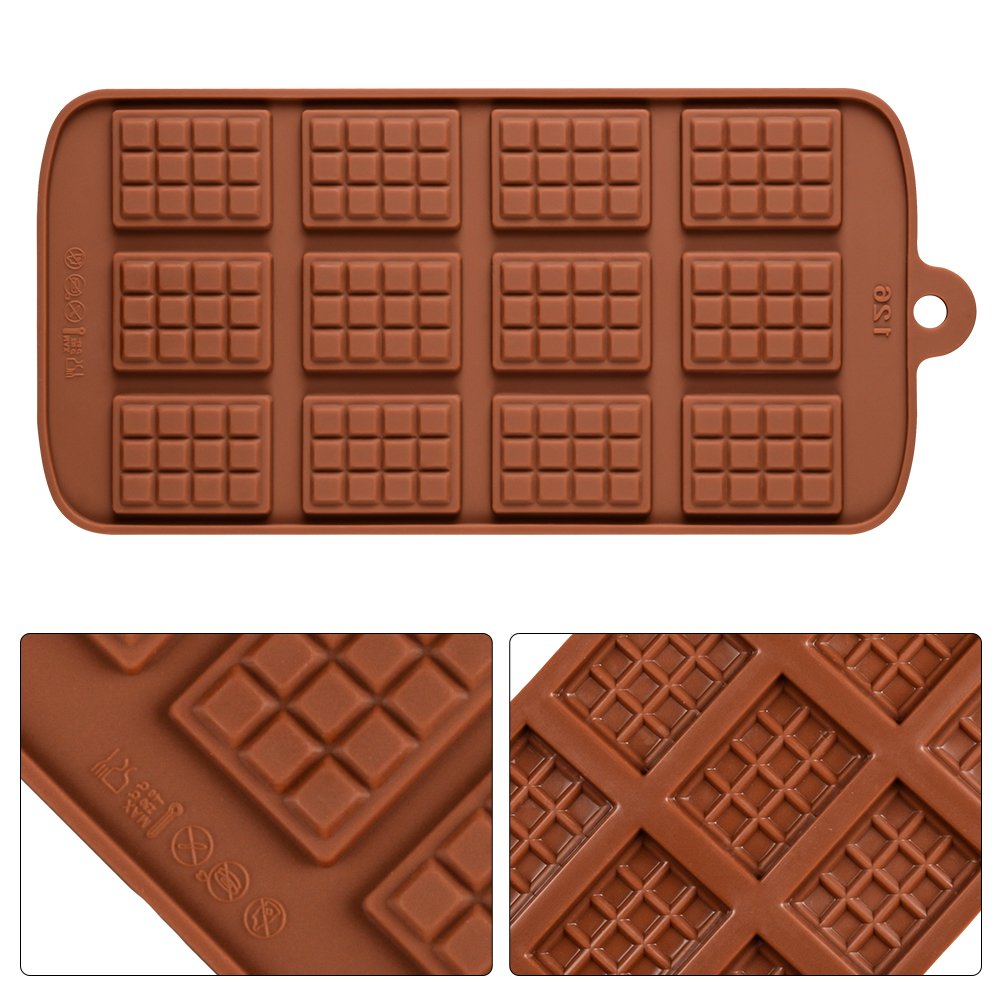 Silicone Break Apart Chocolate Molds - Candy Protein And Energy Bar Silicone Mold
