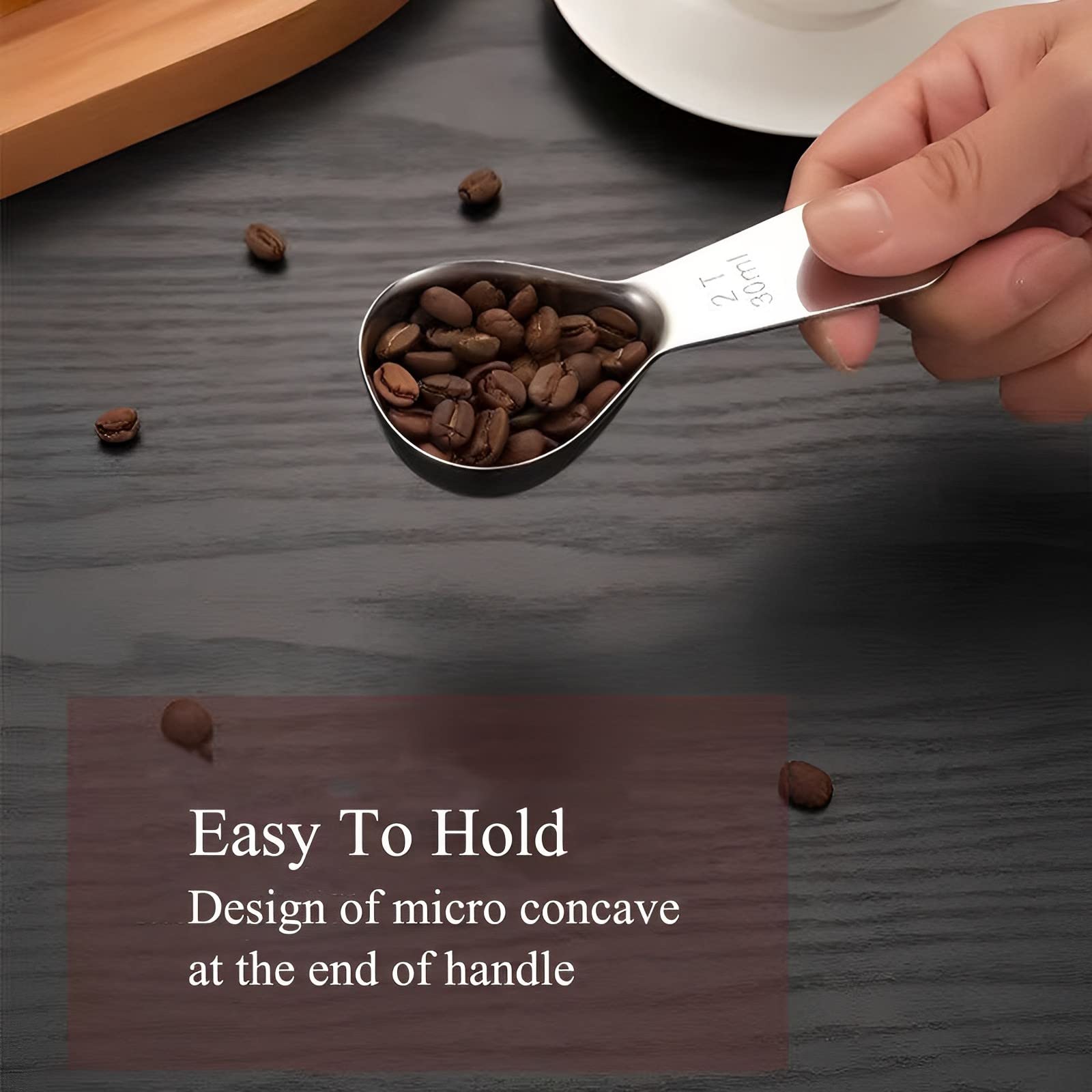 ITXIYC Coffee Scoop 2 Tablespoon Stainless Steel 4x1.12 IN Silver 1PC