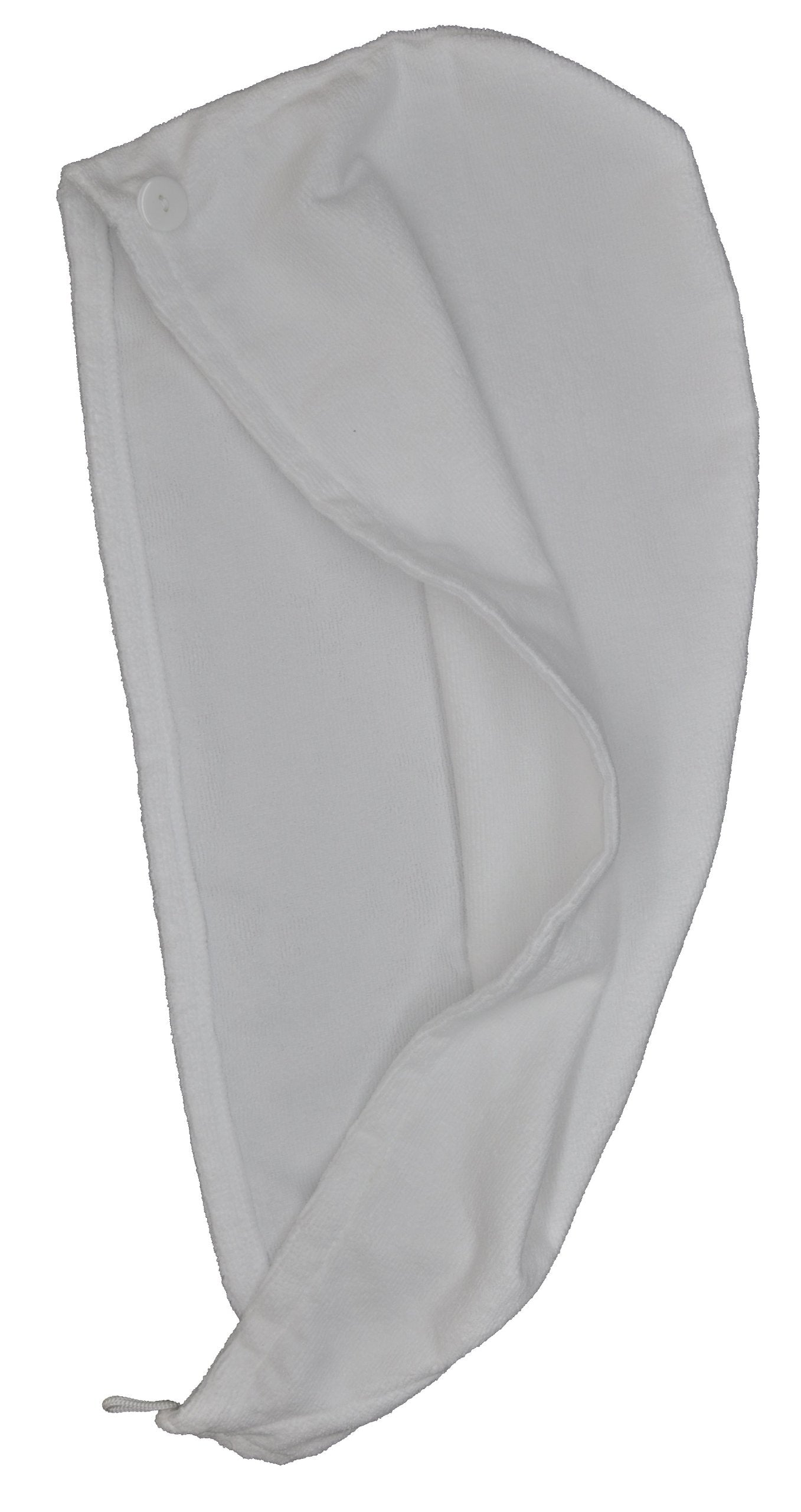 Eurow Microfiber Hair Towel Turban Wrap - White - 1 Pack