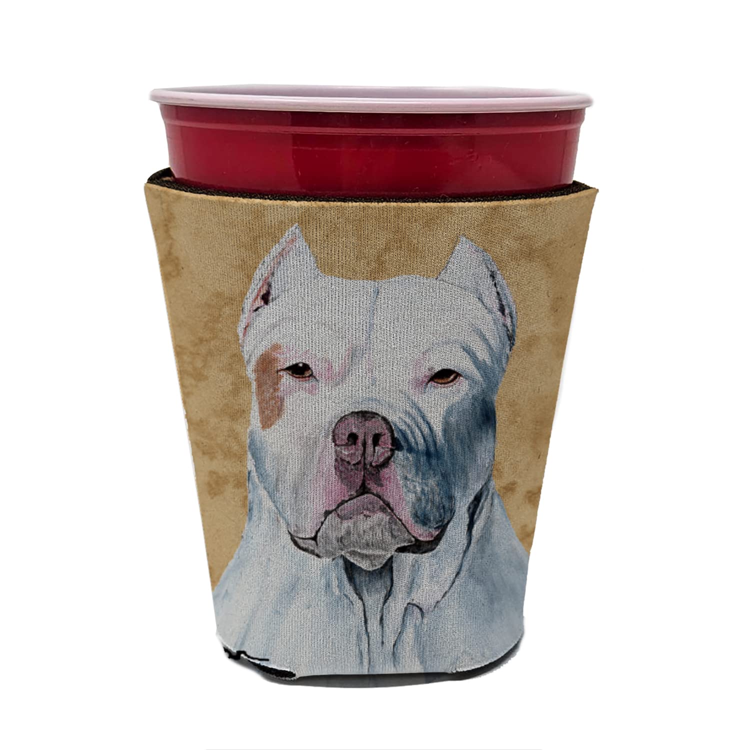Pit Bull Red Solo Cup Beverage Insulator Hugger