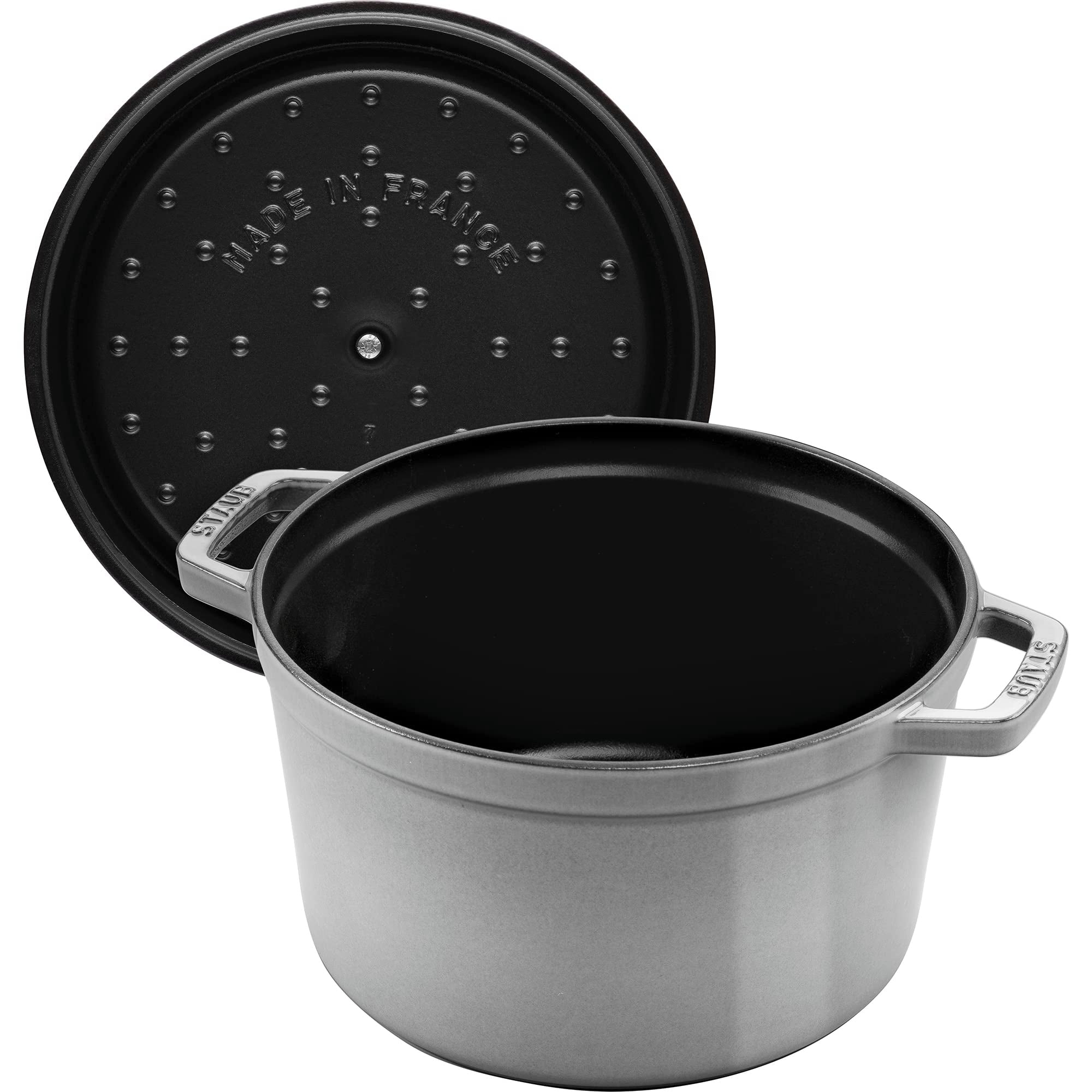 Staub Cast Iron 5-Qt Tall Cocotte - Graphite, Made In France