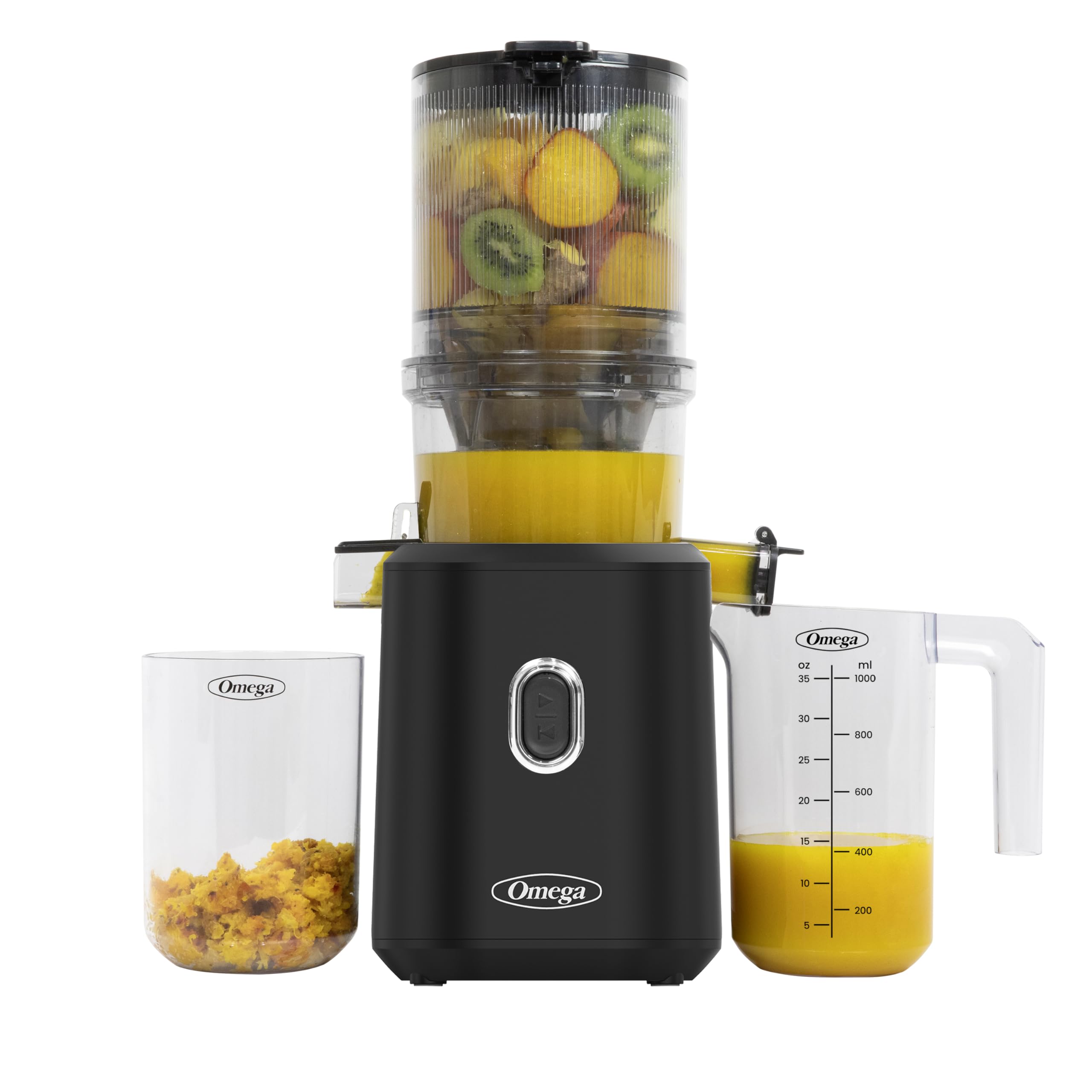 Omega Cold Press Juicer - Slow Masticating Hands Free Juicer Machine for Vegetables and Fruits with Wide Mouth Hopper for Whole 