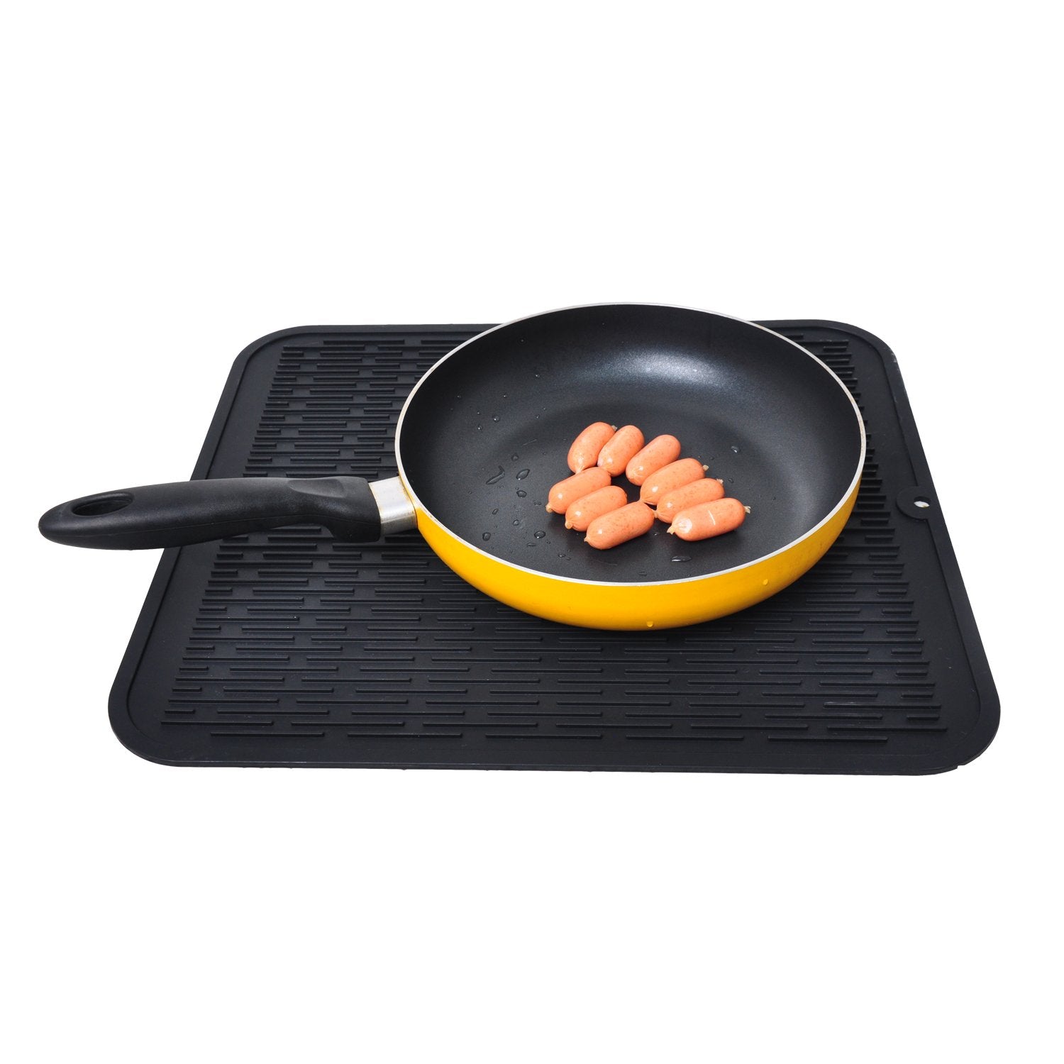 Extra Large Silicone Trivet Heat Resistant Mat 18'' X 16'' Dish Drying Mats Kitchen Counter Rack Sink Drainer Pad Hot Pot Trivet