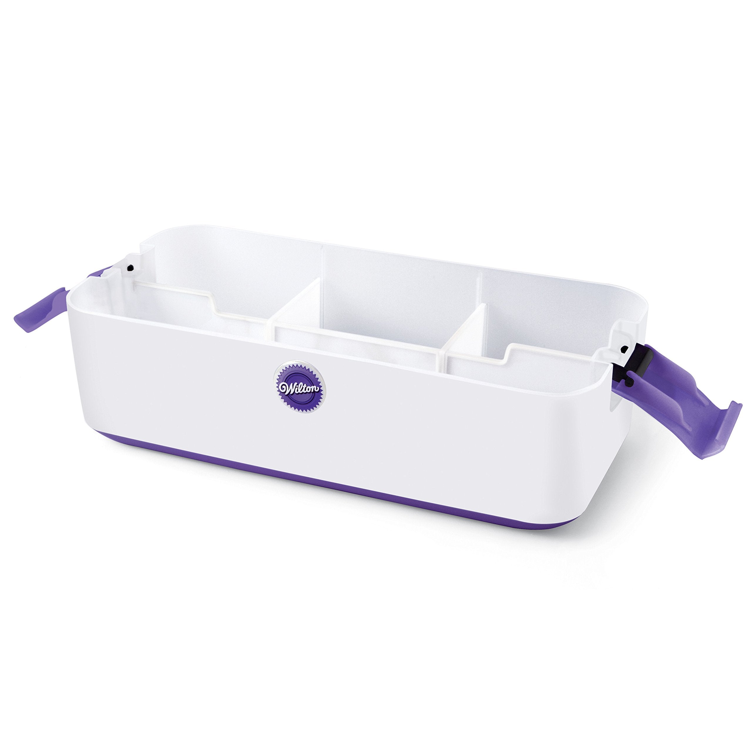Wilton Decorator Preferred Cake Decorating Tool Caddy - White/Purple, Model 409-3077, Essential for Cake Decorating