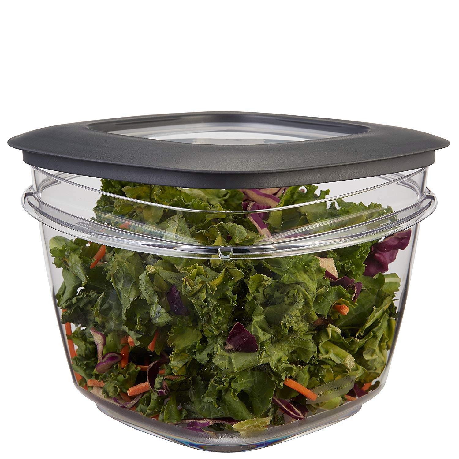 Rubbermaid Premier Easy Find Lids 7-Cup Meal Prep And Food Storage Container, Grey |Bpa-Free & Stain Resistant