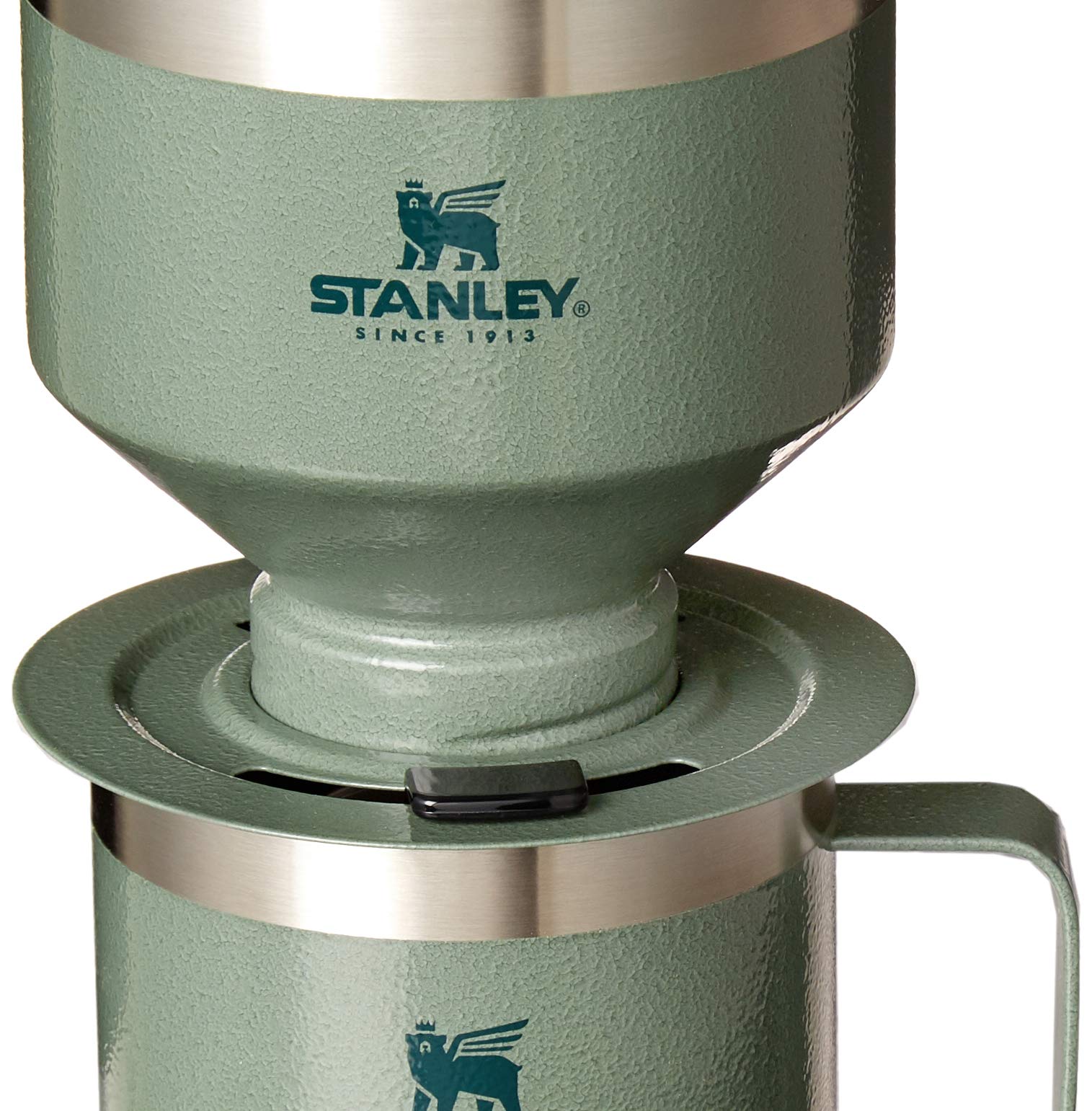 STANLEY Pour Over Set - 12 oz Insulated Stainless Steel Camp Mug, BPA-Free, Hammertone Green, Model 10-09566