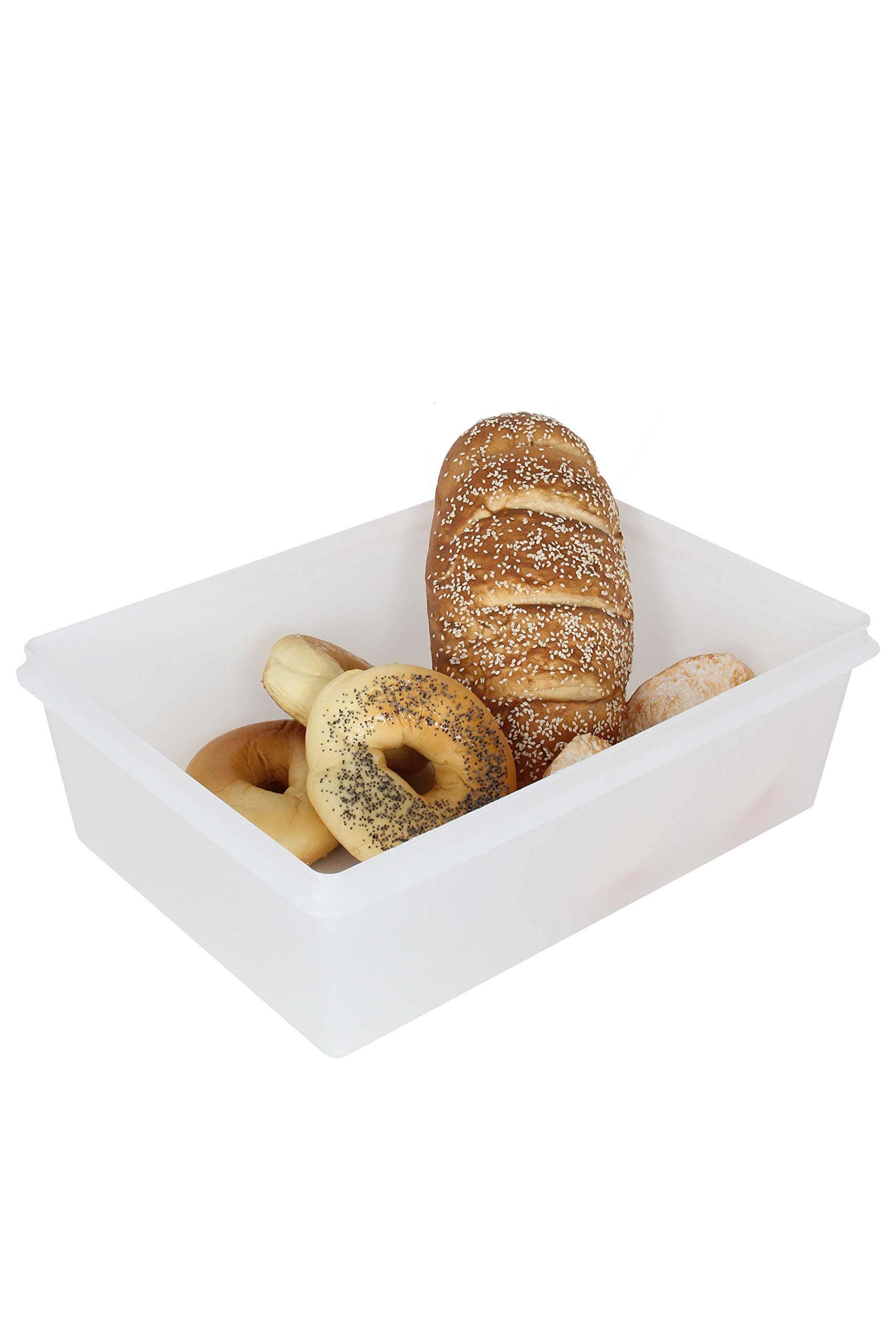 Fish Tubs/Food Storage Bins 25Lb 11.5'' X 15.5'' X 5'', Pack Of 20- Deep Container Bases Only
