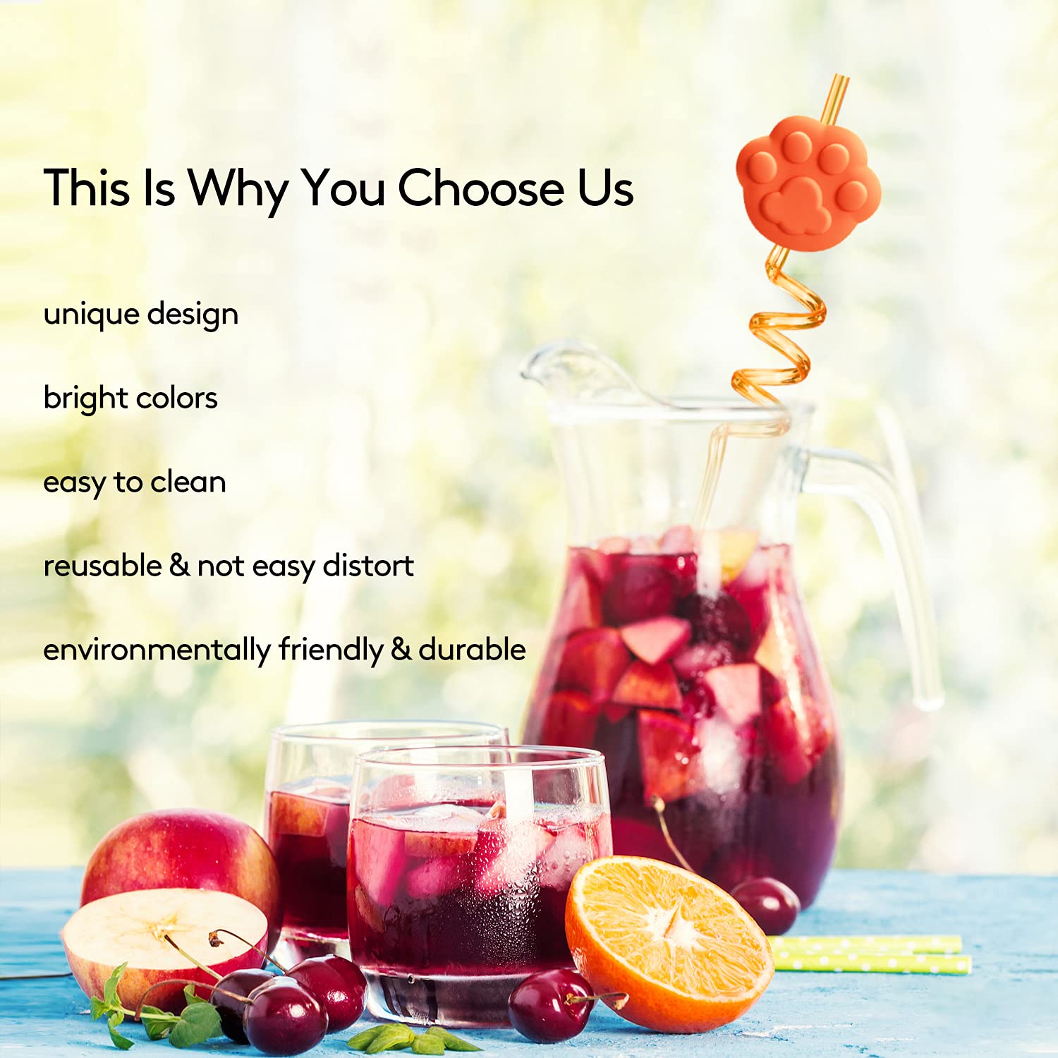 24 Paw Print Drinking Straws With 2 Pcs Patrol Straws Cleaning Brush For Pet Dog Puppy Pals Cat Birthday Party Supplies Decorati