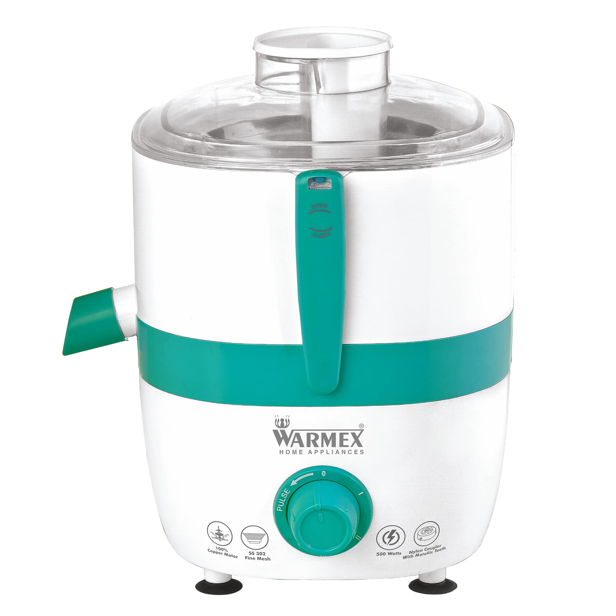 Warmex Home Appliances 500 Watts Electric Pro Health Juicer With 3 Different Speeds|| Juicer 500 || Quiet Operation || Bpa Free 