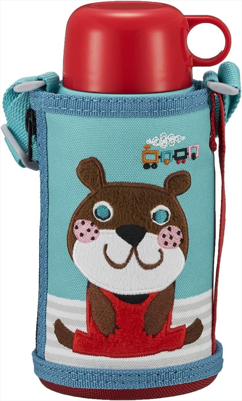 Tiger Mbr-C06Gga Tiger Water Bottle, 20.6 Fl Oz (600 Ml), Direct Drinking Cup, 2-Way Stainless Steel Bottle With Pouch, Sahara K