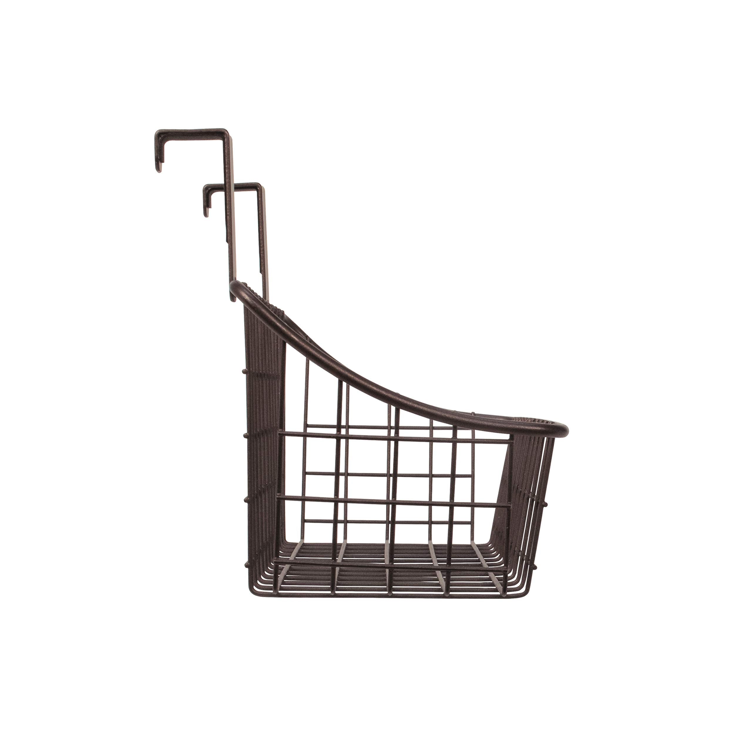 Spectrum Diversified Grid Storage Basket  Over the Cabinet Door  Small  Bronze