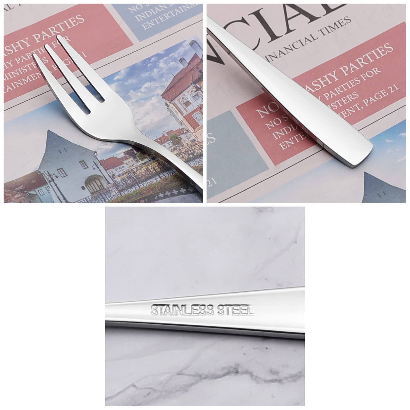 Kekow 12 Pieces Stainless Steel Tasting Appetizer Cake Forks, F