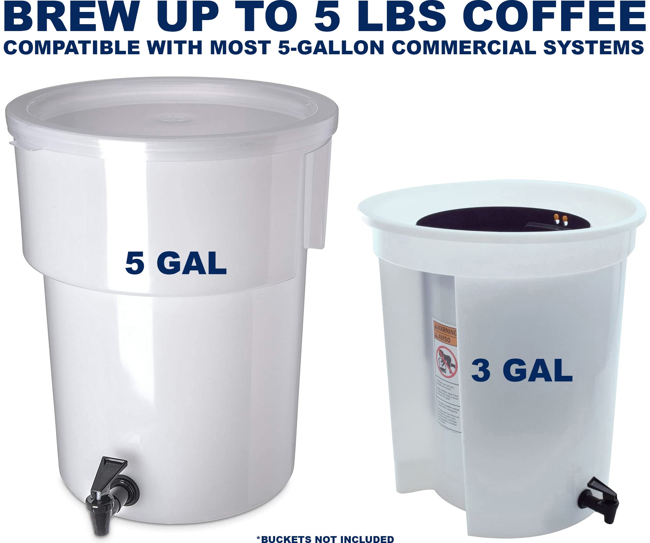 (50 Pack) Commercial Cold Brew Coffee Filters, 20'' X 20'' For Commercial Model Cold Brew Coffee Makers And 5-Gallon Commercial