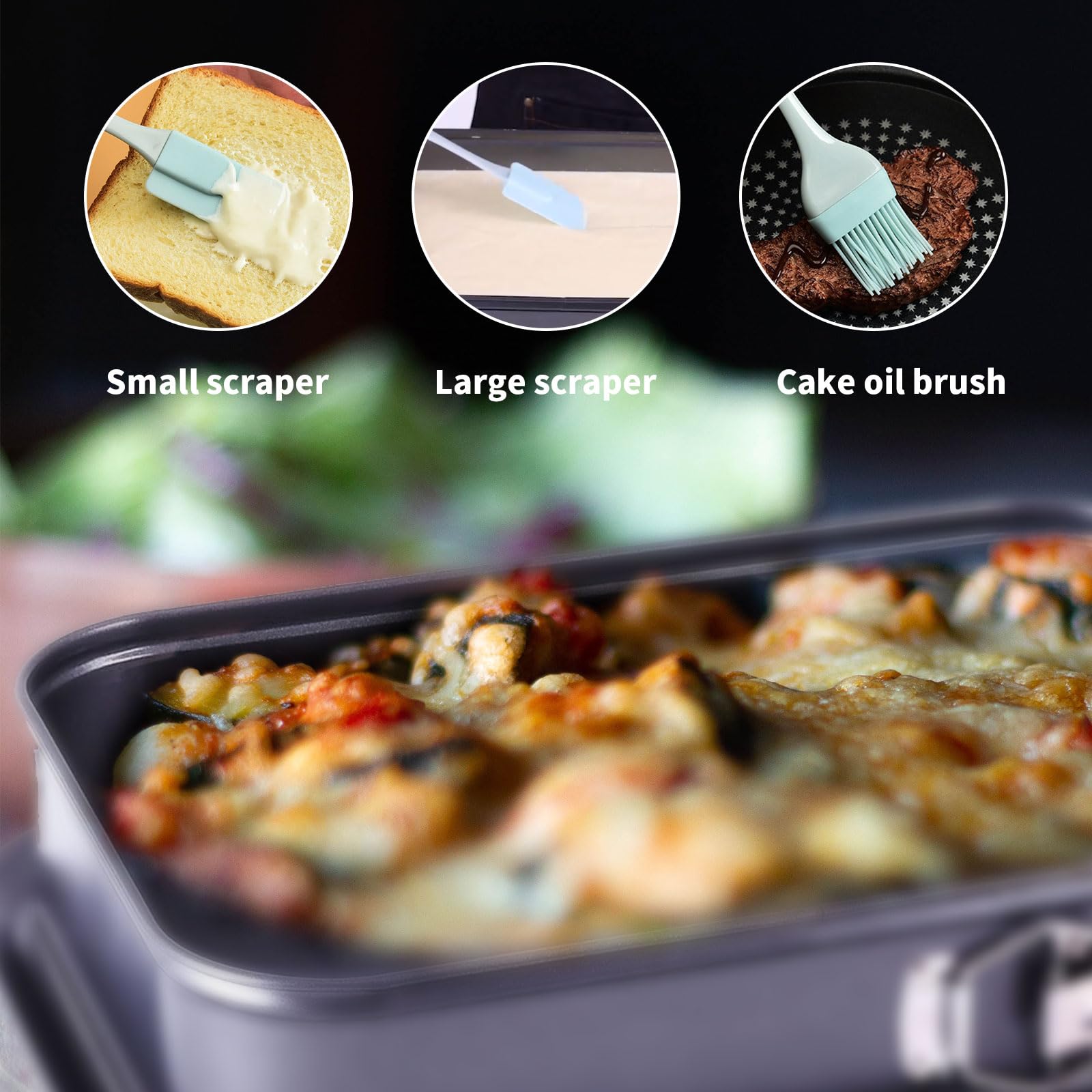 Meshka Large Springform Cake Pan, 14 X 11-Inch Rectangle Cheesecake Pan With 3Pcs Spatula Set,Leakproof Removable, Removable Bot