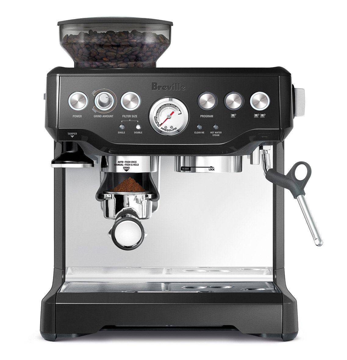 Breville Bes870Bsxl Espresso Machine, One Size, Black Sesame