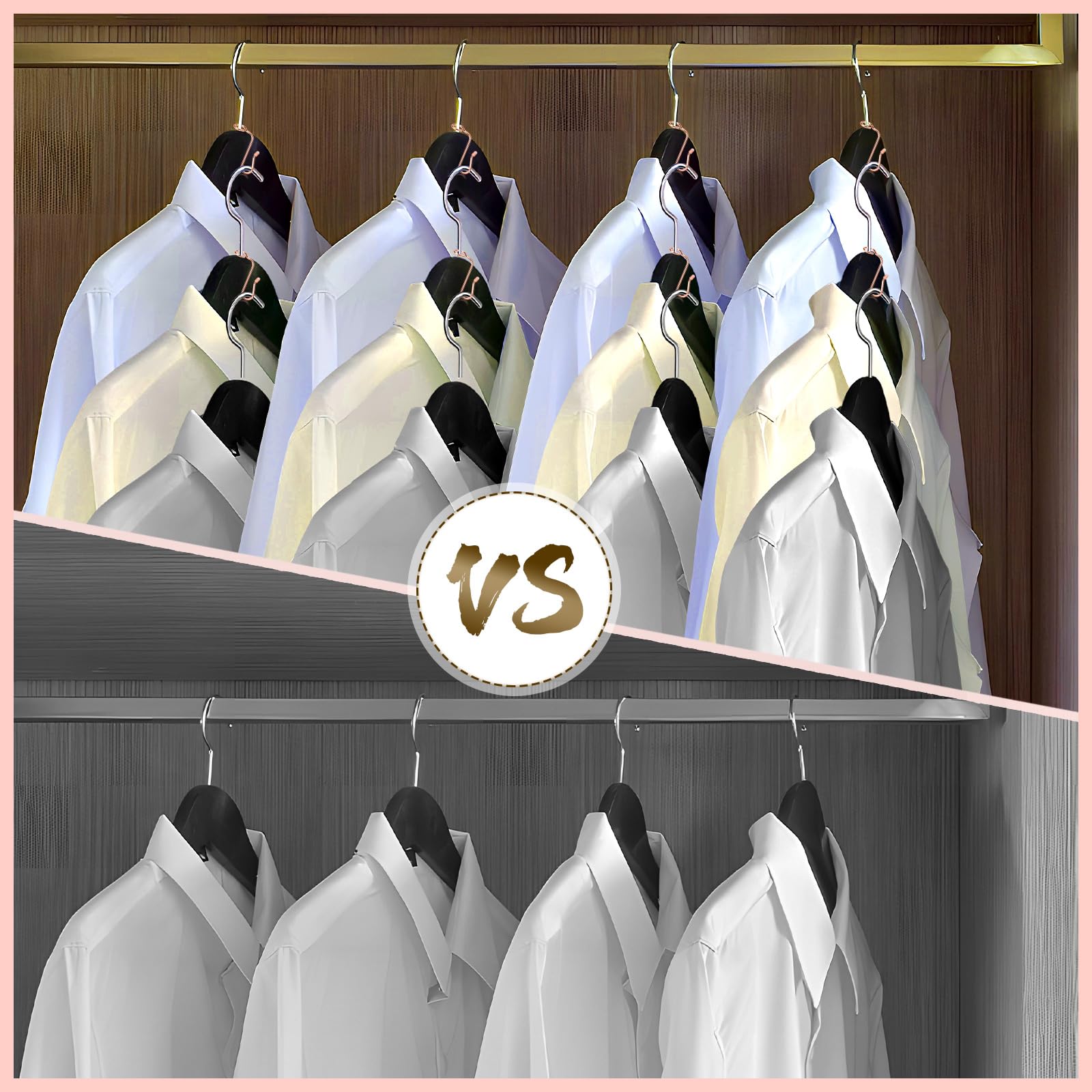 50 Pieces Hanger Connector Hooks Metal Hanger Extender Hooks Stable Clothes Hanger Connector For Different Clothes Hangers, 8.7