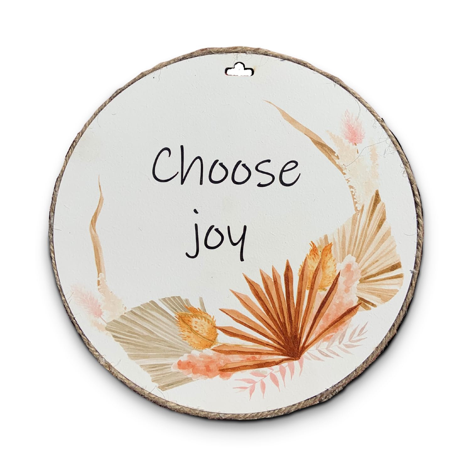Chalk My Theme Choose Joy Positive Quote Wall Hangings For Home Decoration Wood Print Wooden Wall Art Decorative Item For Living