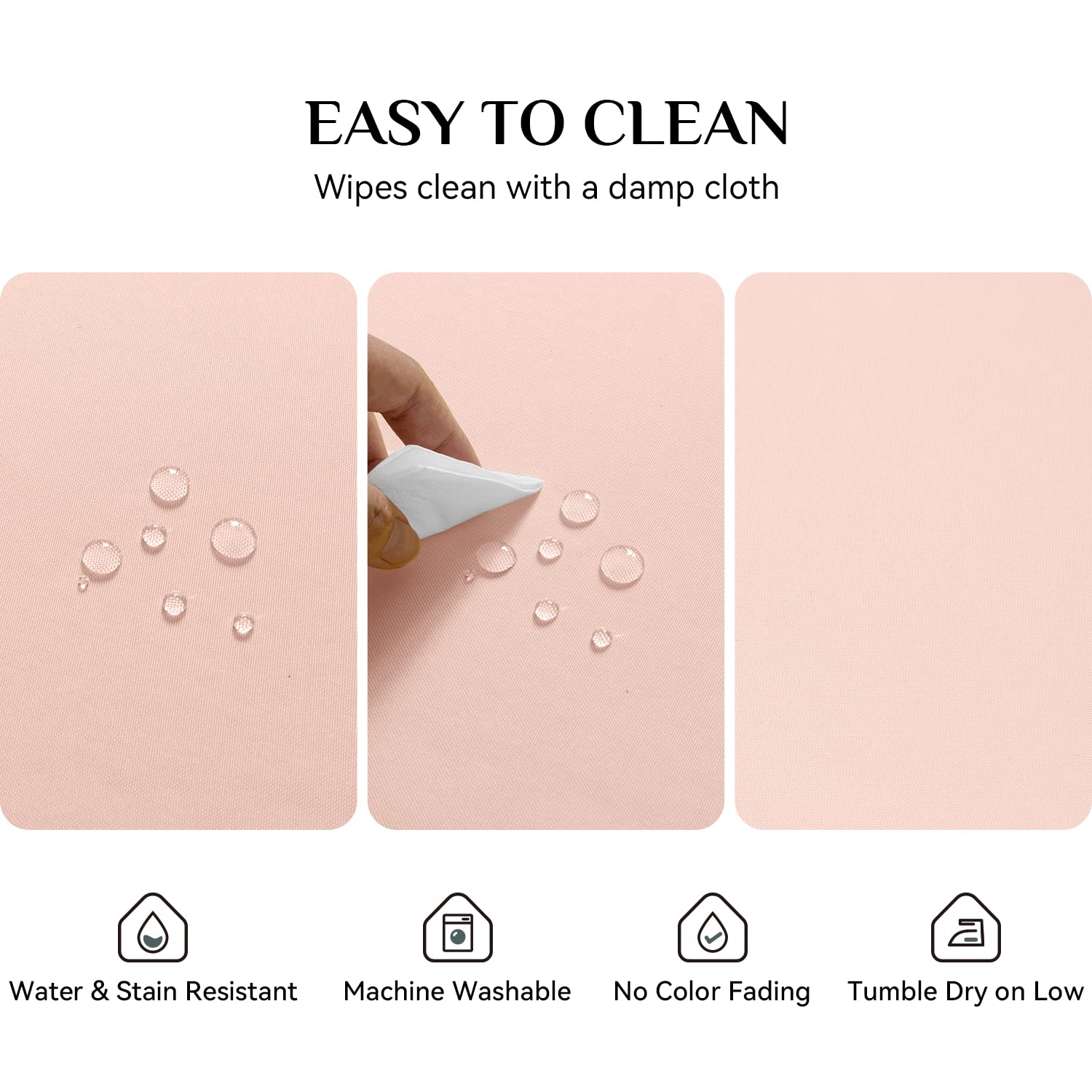 Softalker Rectangle Tablecloth, Waterproof & Stain Resistant Table Cloths Wrinkle Free Fabric Washable 210Gsm Polyester Table Co