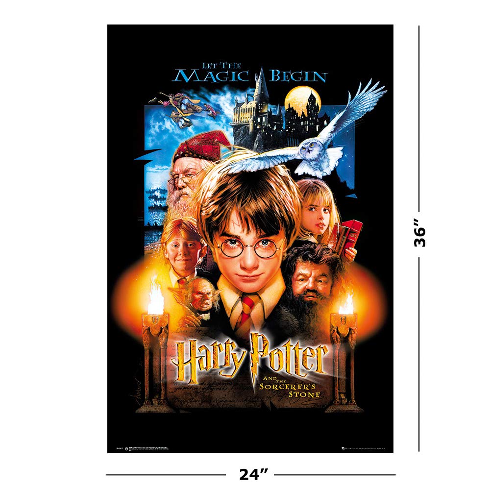 Harry Potter And The Sorcerer'S Stone - Movie Poster/Print (Us Regular Style) (Size: 24'' X 36'')
