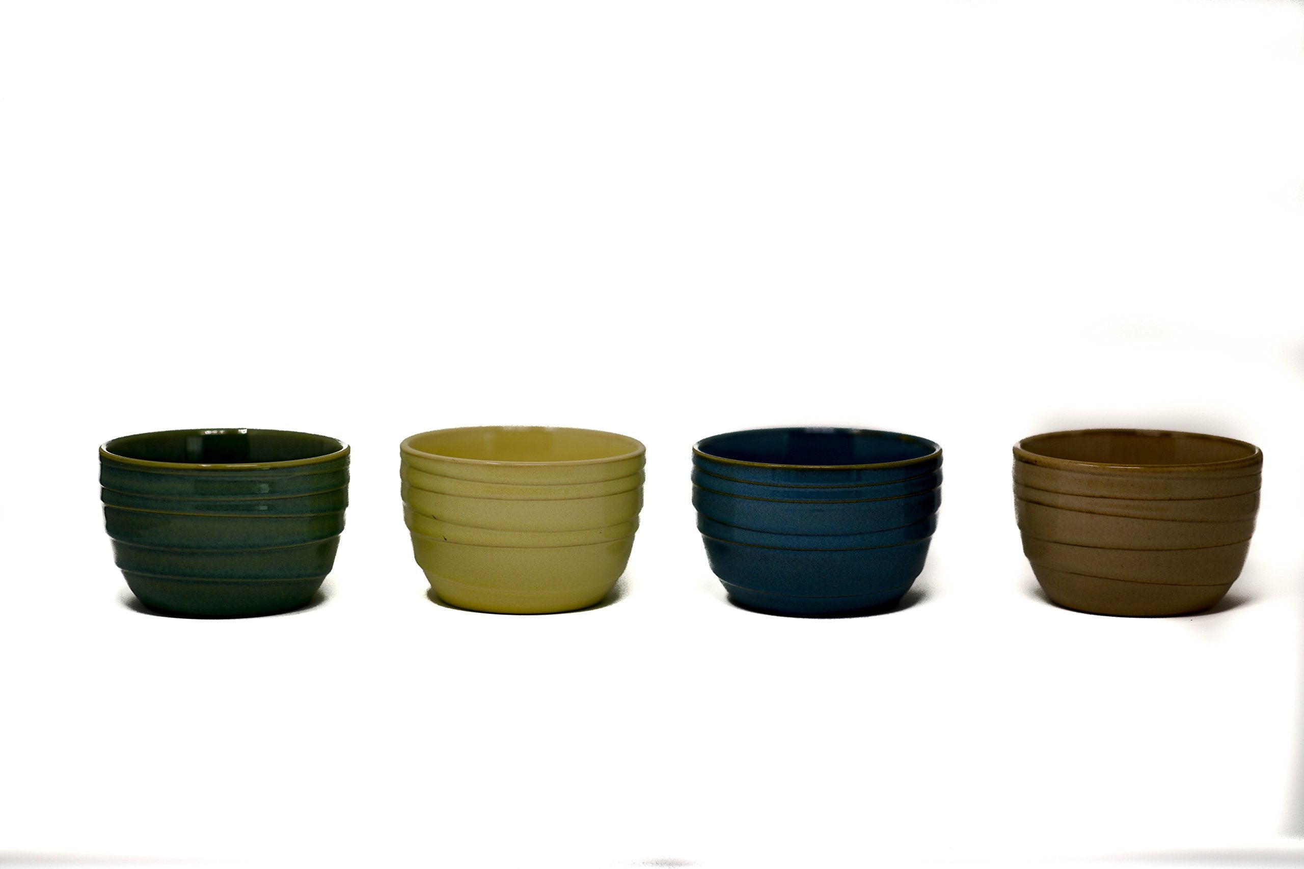 Stoneware Serving Set, 5 Pieces, Melamine, Green & Orange, Model 8541918913