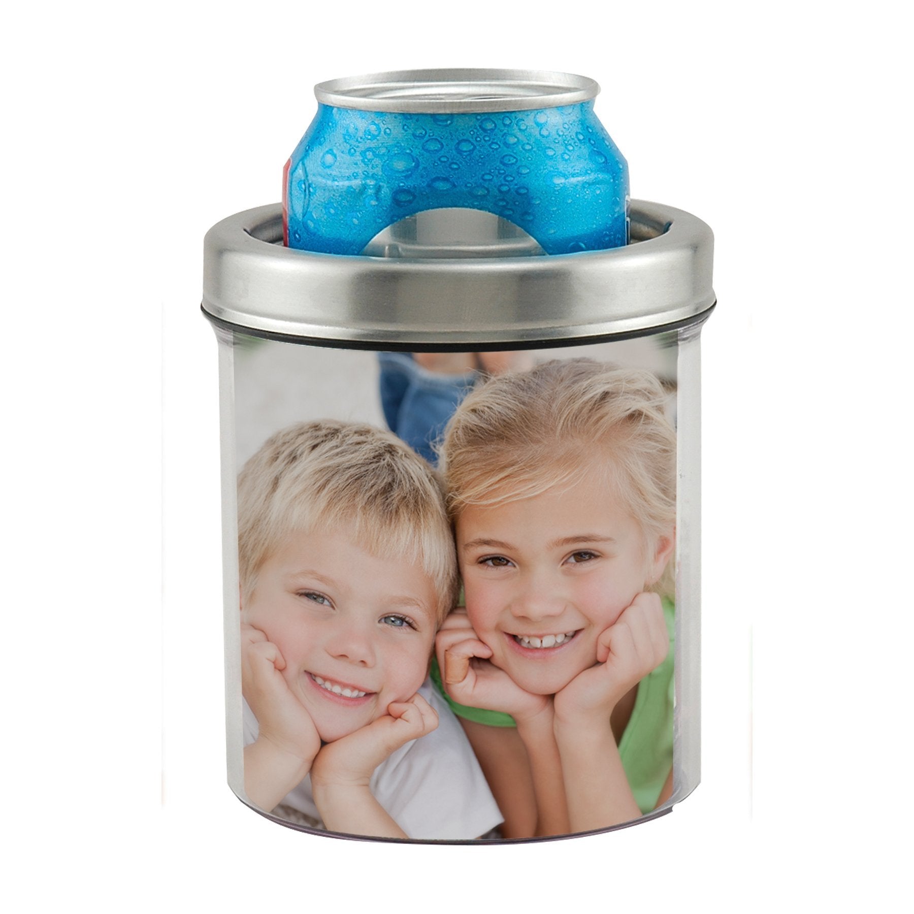 ThermoTemp Stainless Steel Photo Can Cooler