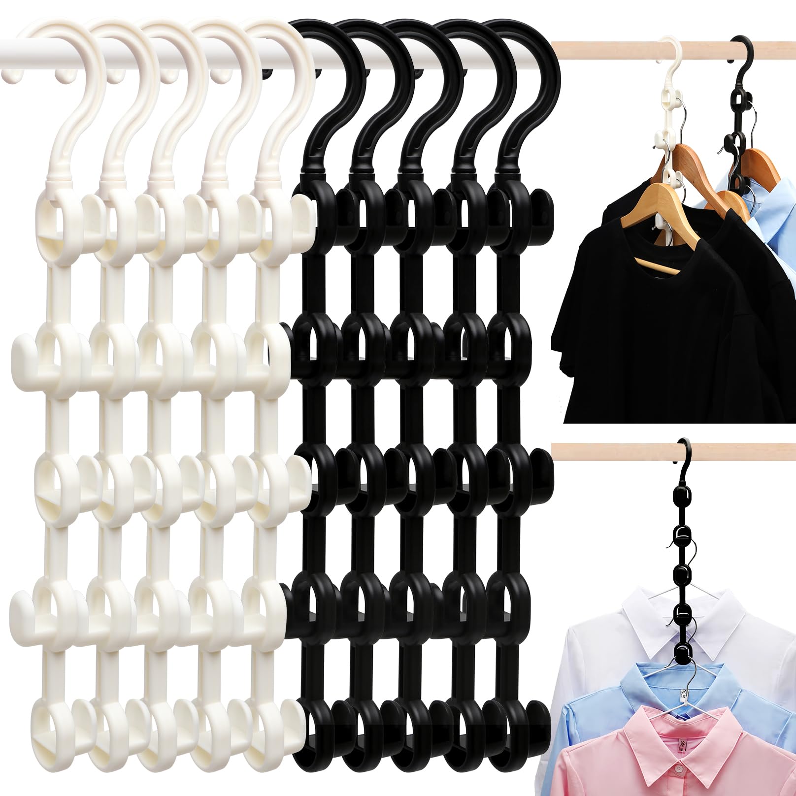 Closet Organizers And Storage,Upgraded Organization And Storage Clothes Hanger,10 Pack College Dorm Room Essentials,Sturdy Space