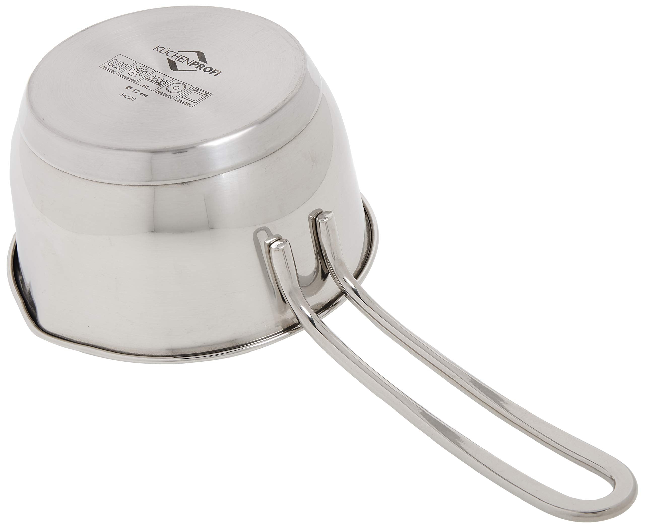 Kchenprofi Stainless Steel Saucepan With Clad Bottom, 16-Ounce,Silver