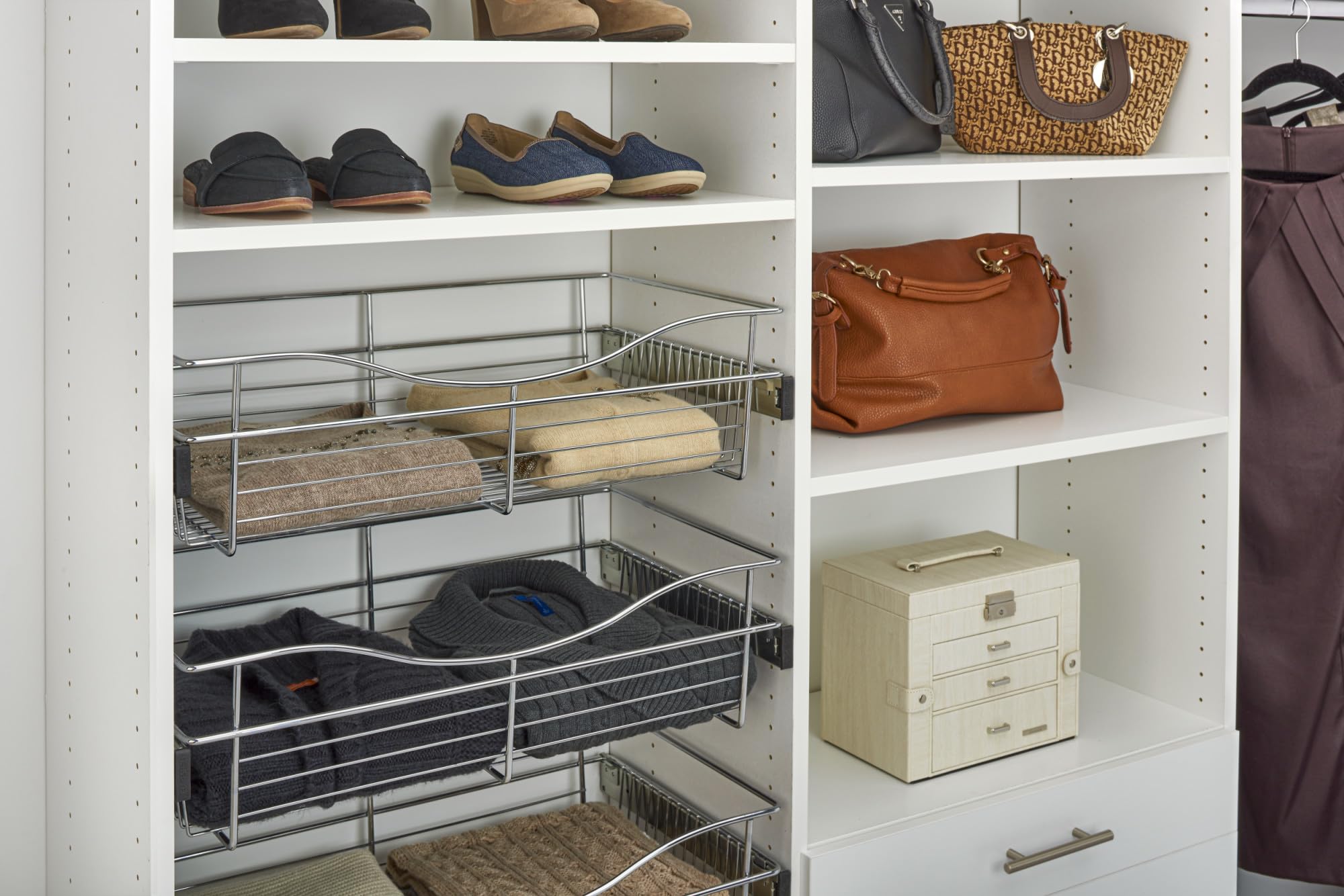 Rev-A-Shelf - Cb-241407Cr-1 - Chrome Closet Pull-Out Basket
