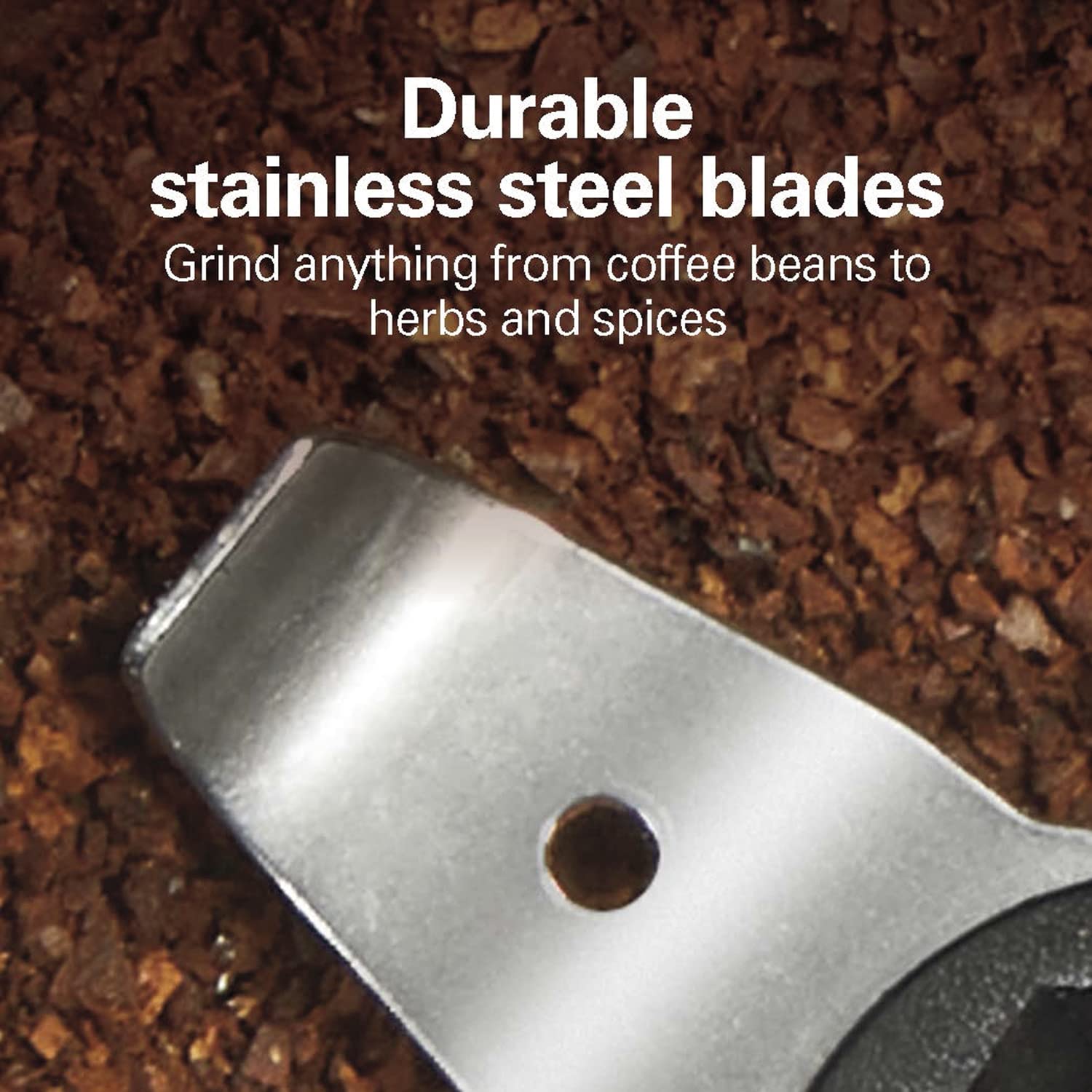 Hamilton Beach Fresh Grind Electric Coffee Grinder For Beans, Spices And More, Stainless Steel Blades, Removable Chamber, Makes