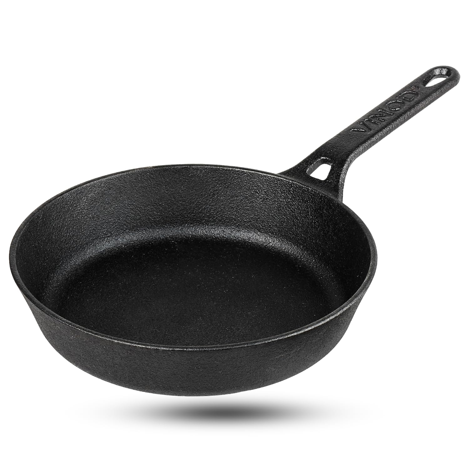 Vinod Legacy Pre Seasoned Cast Iron/Loha Frypan - 22 Cm | Naturally Non Stick Skillet Pan For Frying | 100% Pure | Toxin Free, E