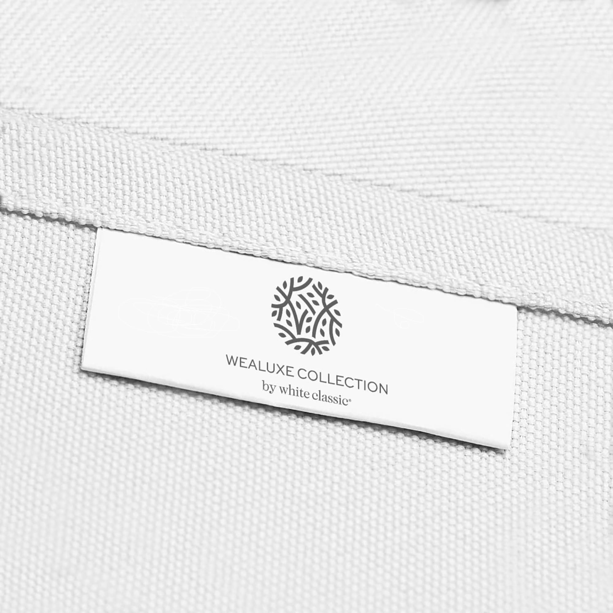 [2 Pack] White Round Tablecloths 90 Inch [Perfect Size For 30-60 Inch Tables] 200 Gsm Premium Quality Textured Washable Polyeste