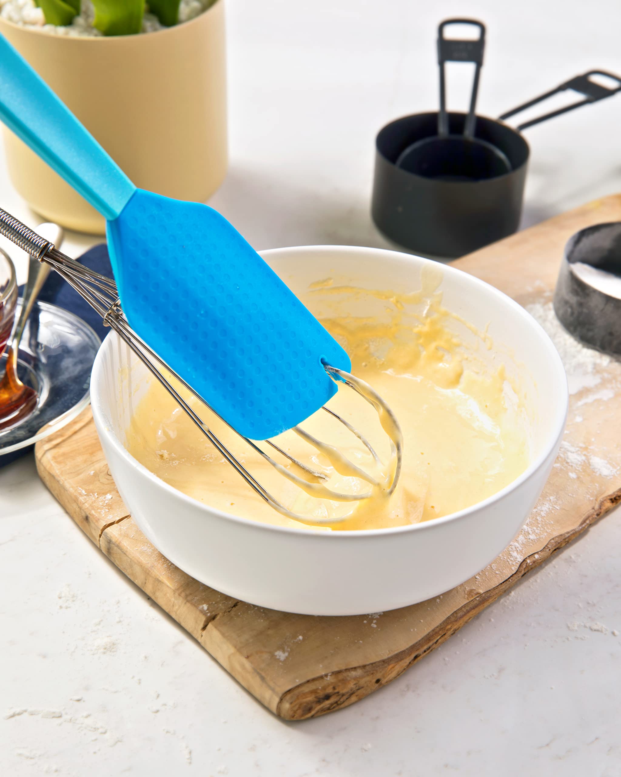 Talisman Designs 2-In-1 Beater Scraper & Spatula | Baking & Cooking Kitchen Tool | Multipurpose Utensil | Spatula Baking Scraper