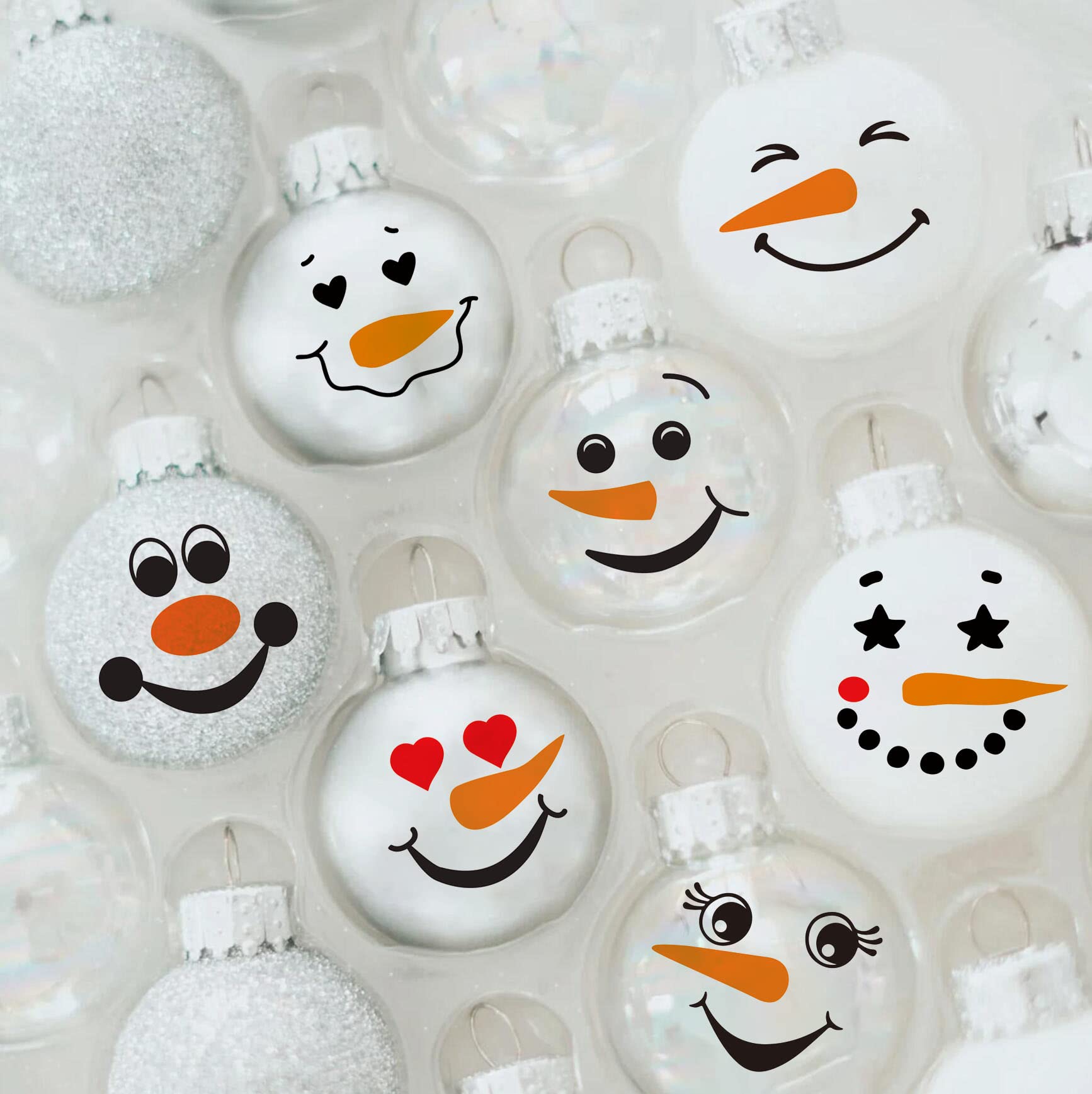 Christmas Snowman Face Stencils for Painting 3