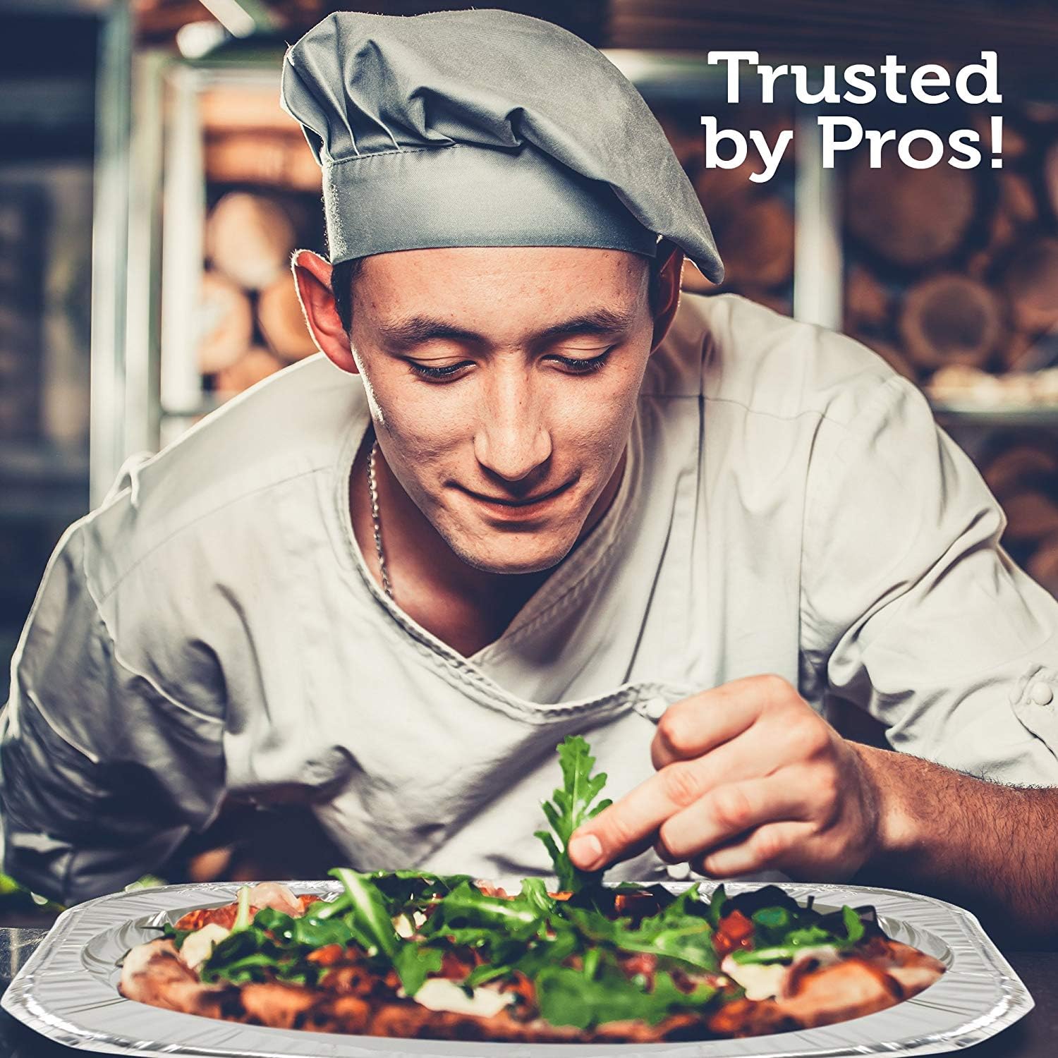 Matana - 20 Reusable Large Aluminium Foil Platter Serving Party Trays - 35X23Cm / 14'' - Oven & Freezer Safe Buffet Trays - Recy