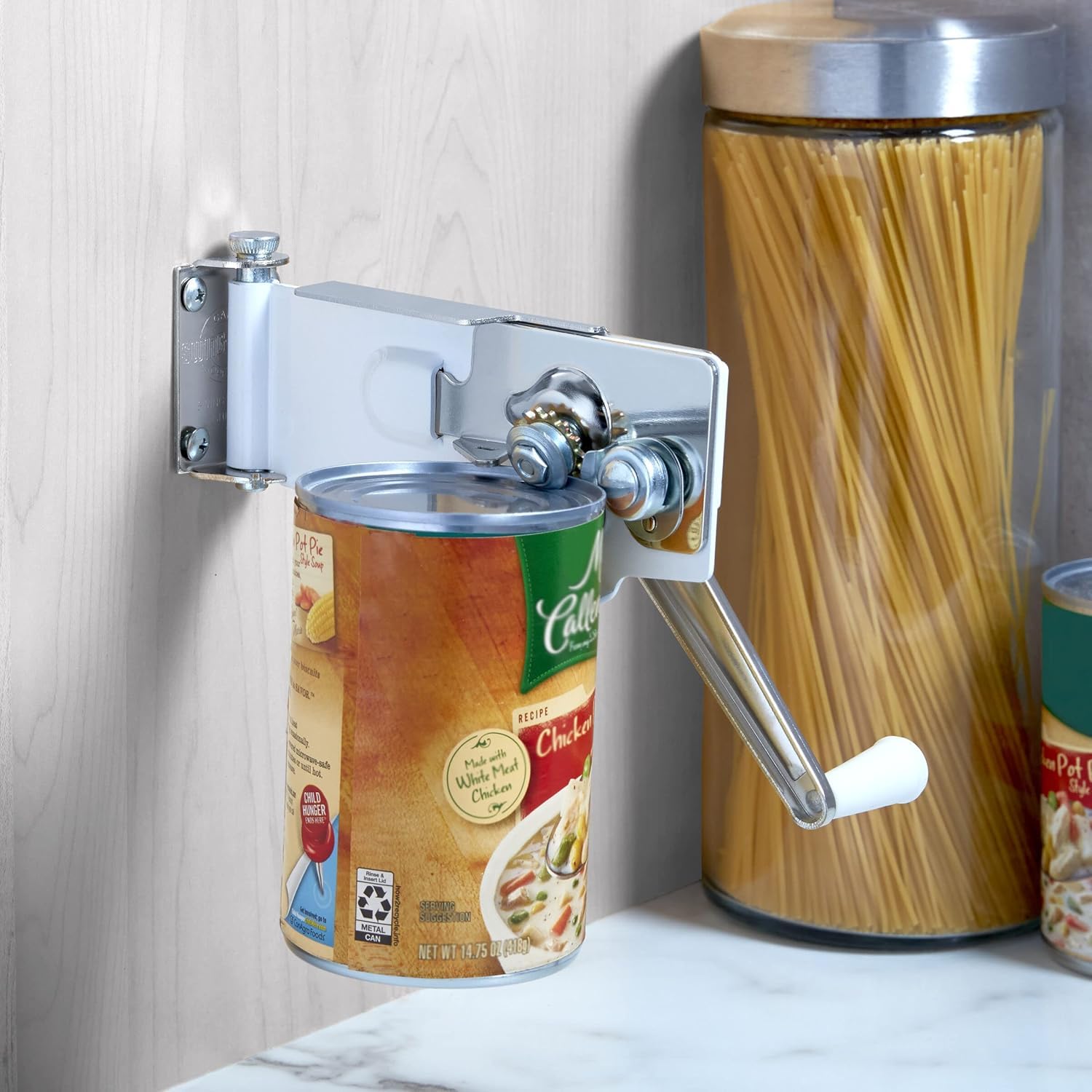 Swing-A-Way Can Opener Steel White