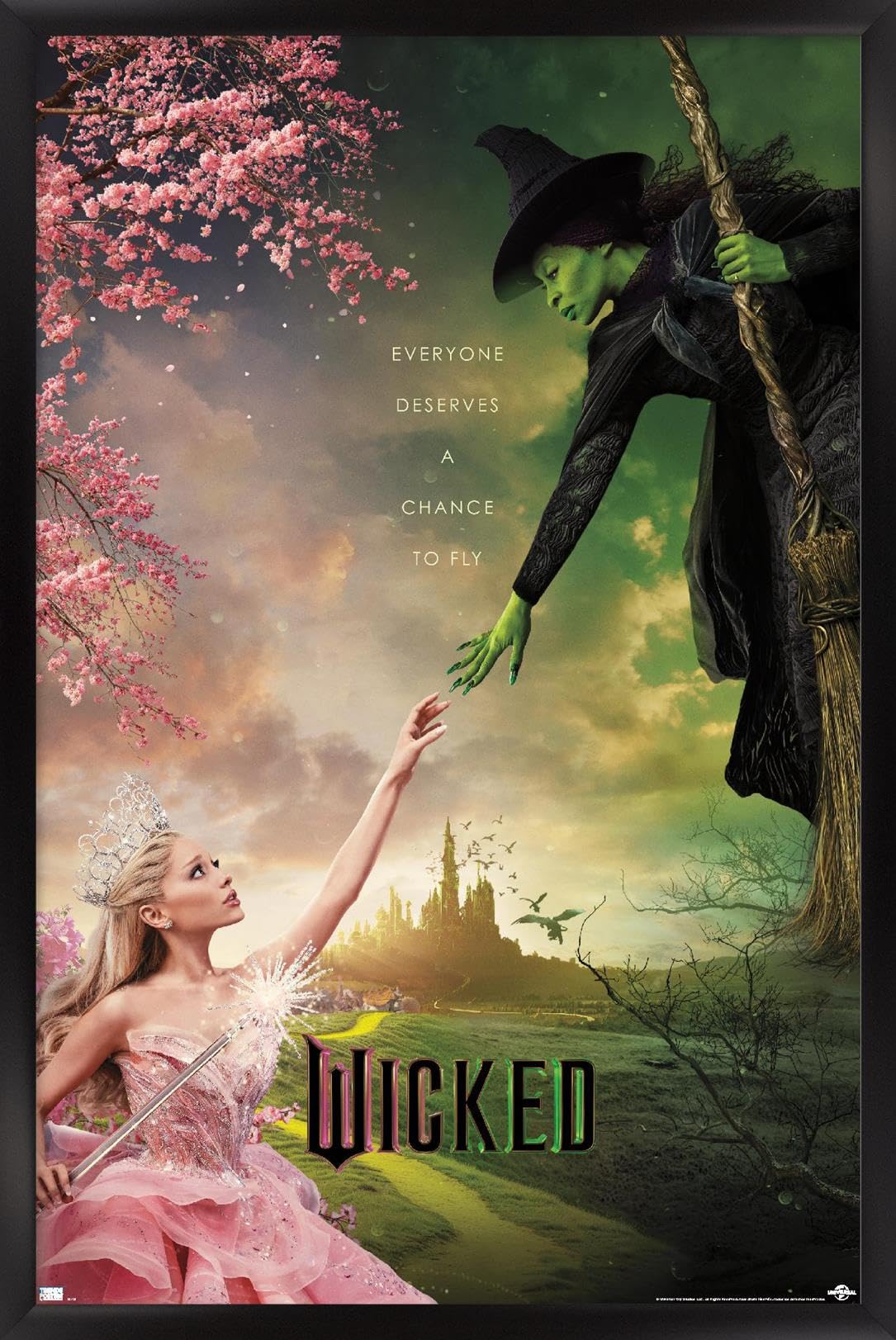 Trends International Wicked - One Sheet Wall Poster, 22.4L X 14.7W, Black Framed Version
