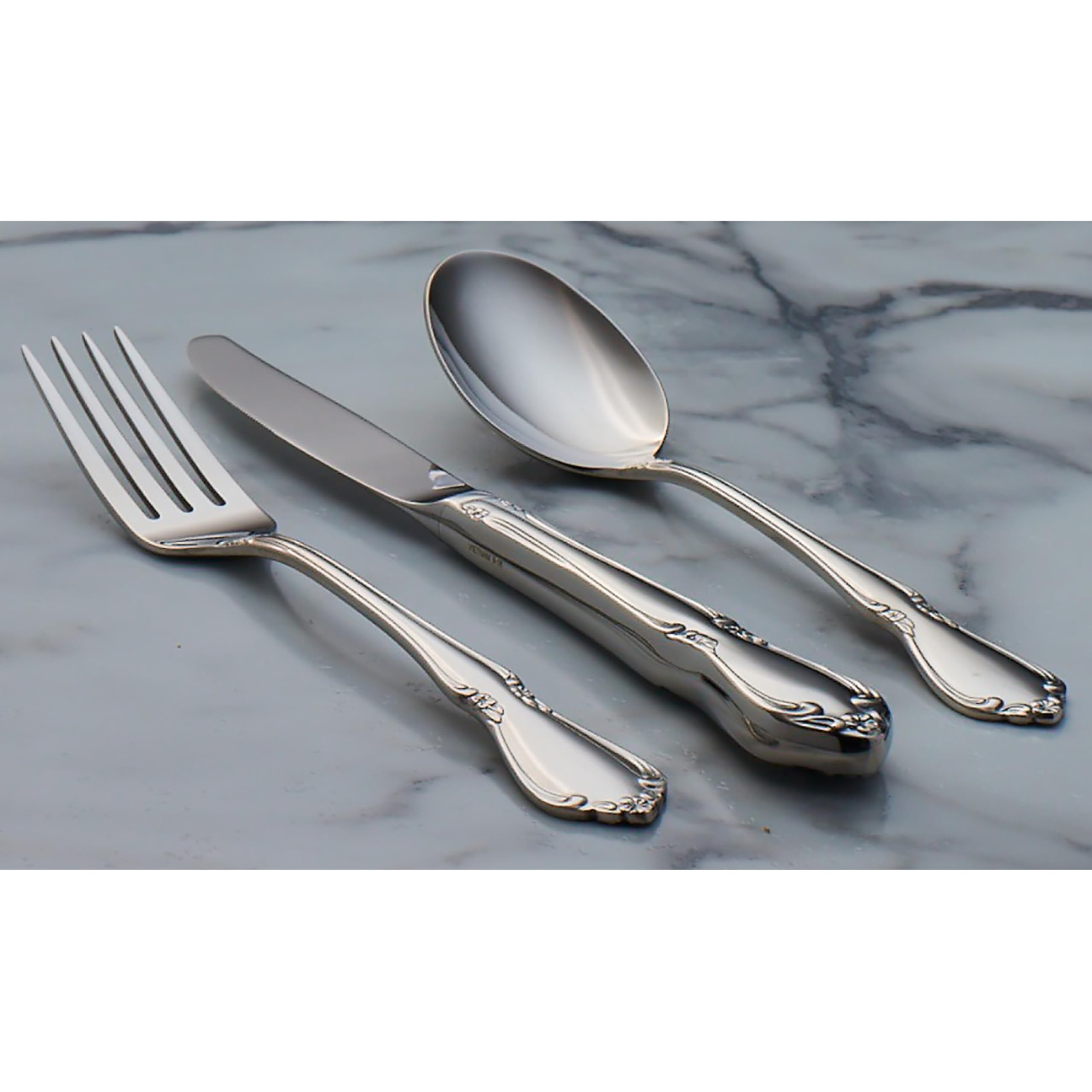 Oneida Dinner Forks Set of 4, 18/10 Stainless Steel, Silverware, Model 2610004A