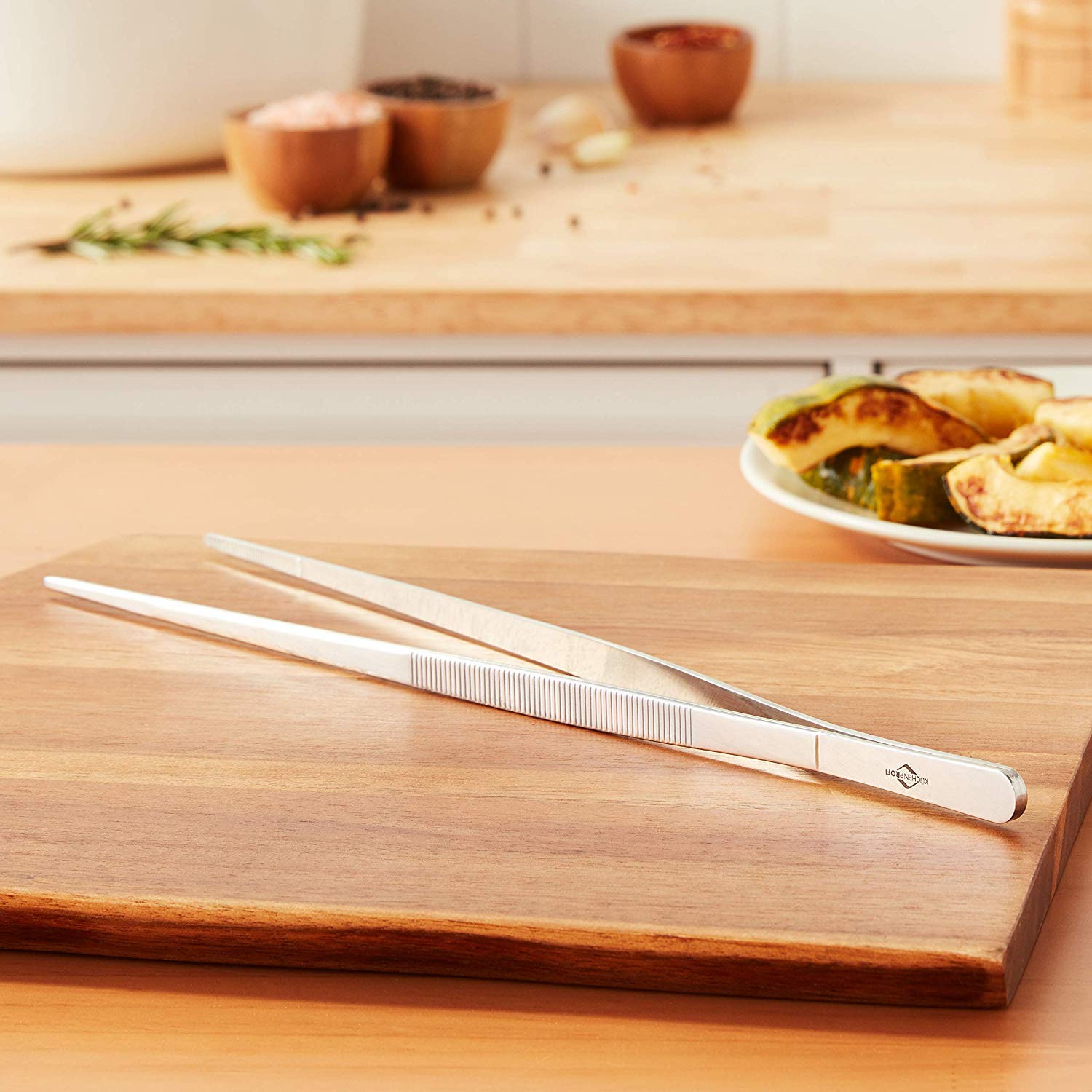 Frieling Kuchenprofi 18/10 Tweezer Tongs, 12-Inch, Polished Stainless Steel